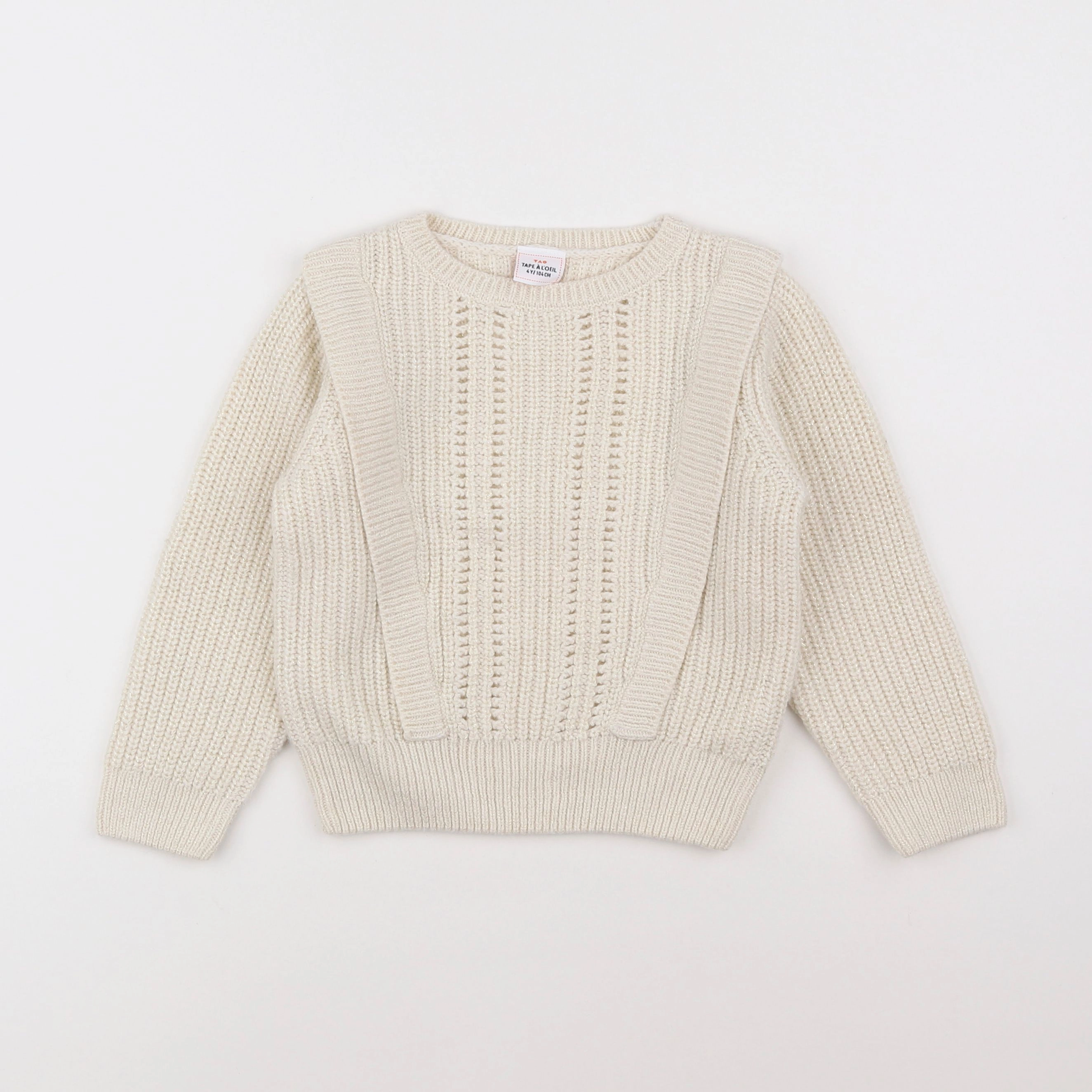 Tape à l'oeil - pull blanc - 4 ans