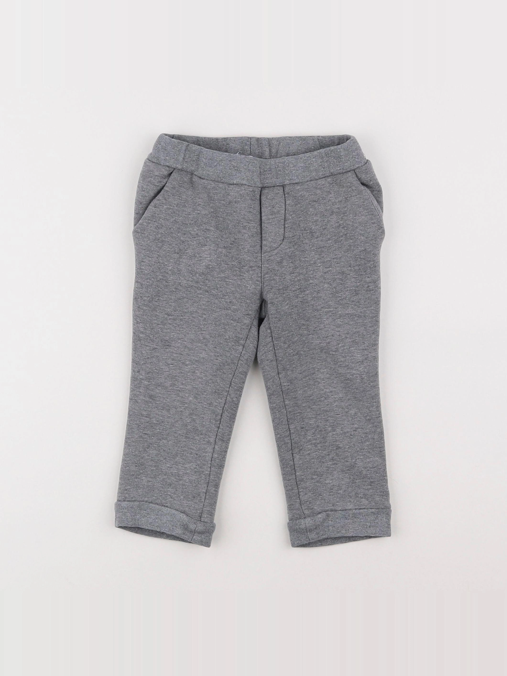 Jacadi - pantalon doublé gris - 18 mois