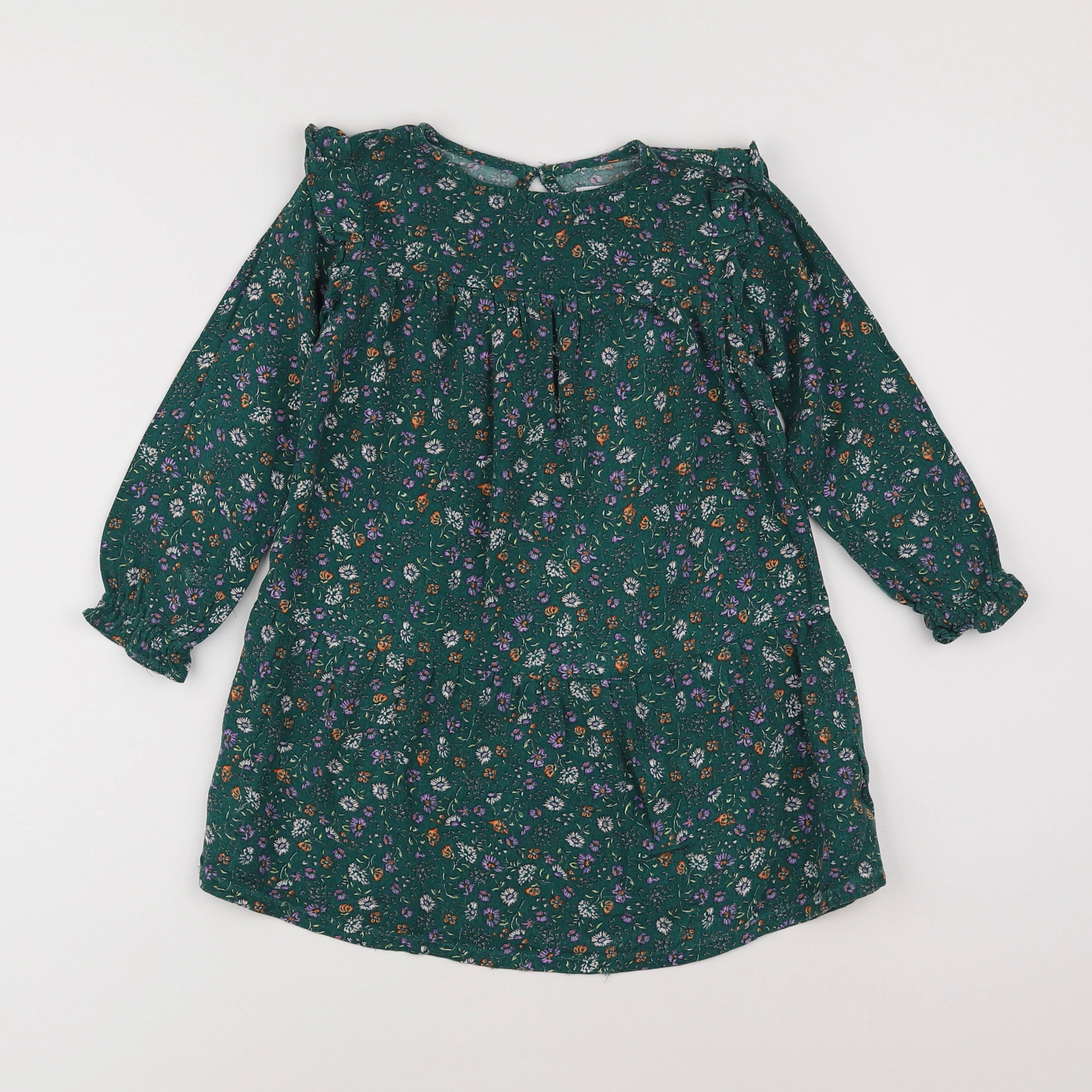 Vertbaudet - robe vert - 4 ans