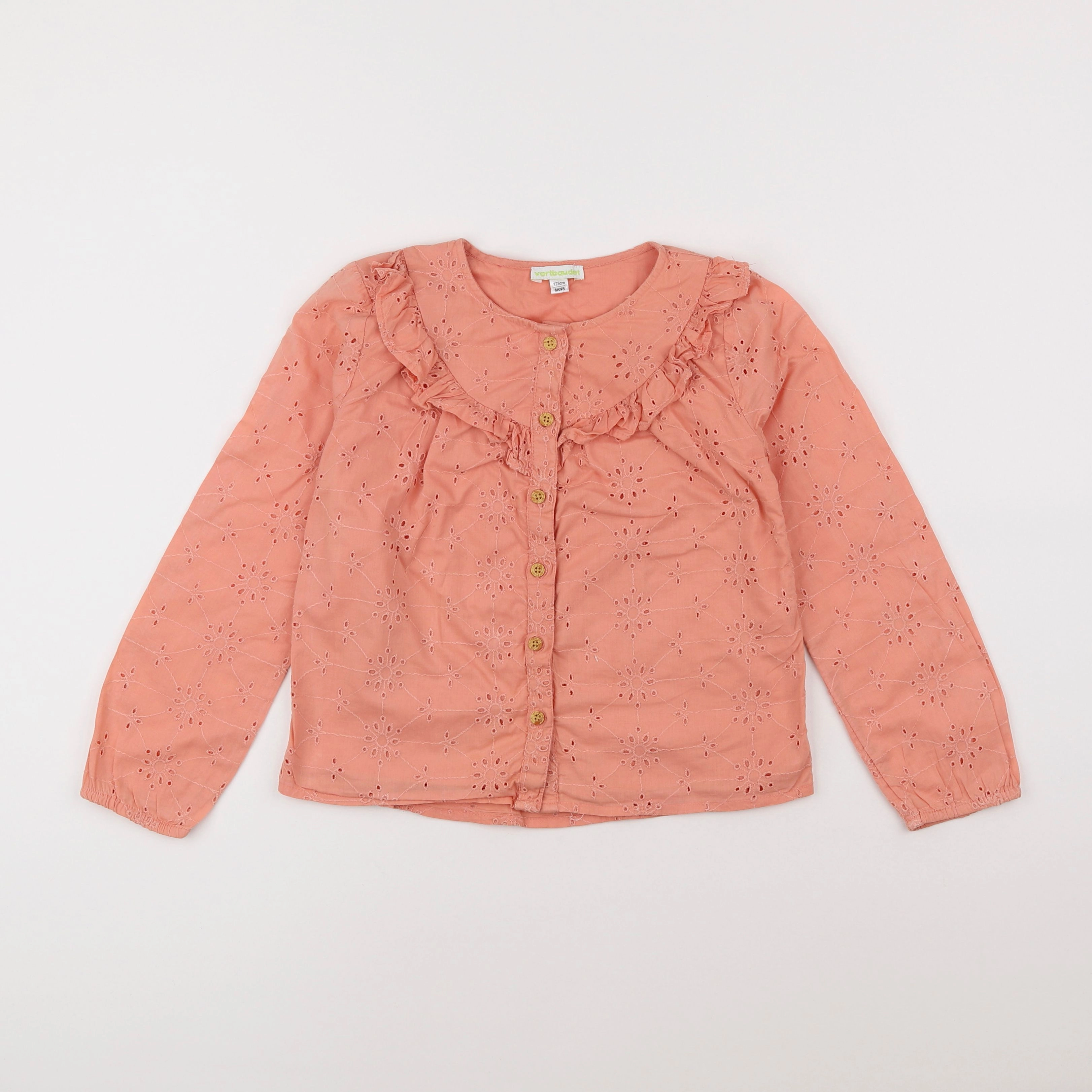 Vertbaudet - blouse orange - 8 ans