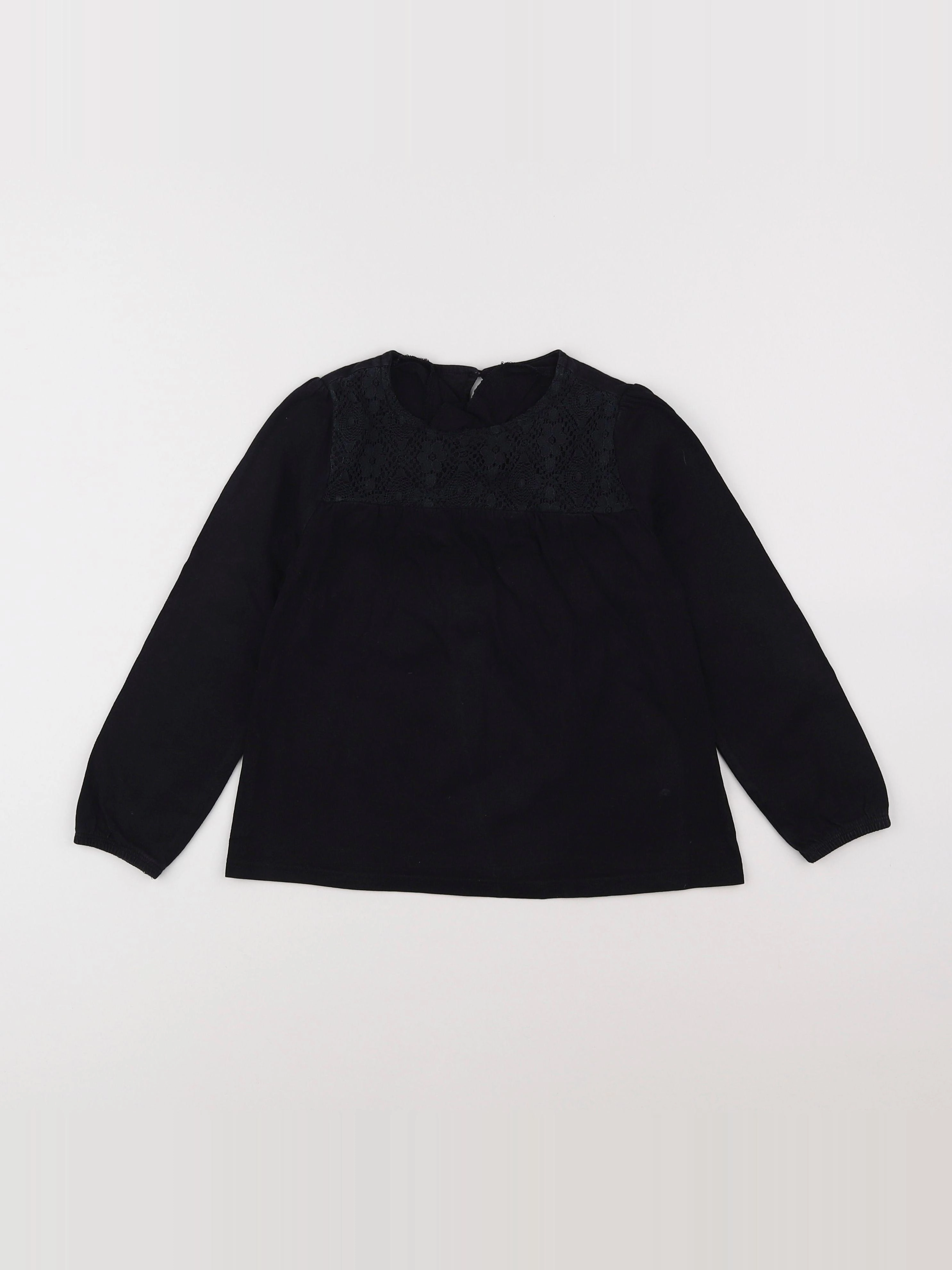 Vertbaudet - tee-shirt noir - 6 ans