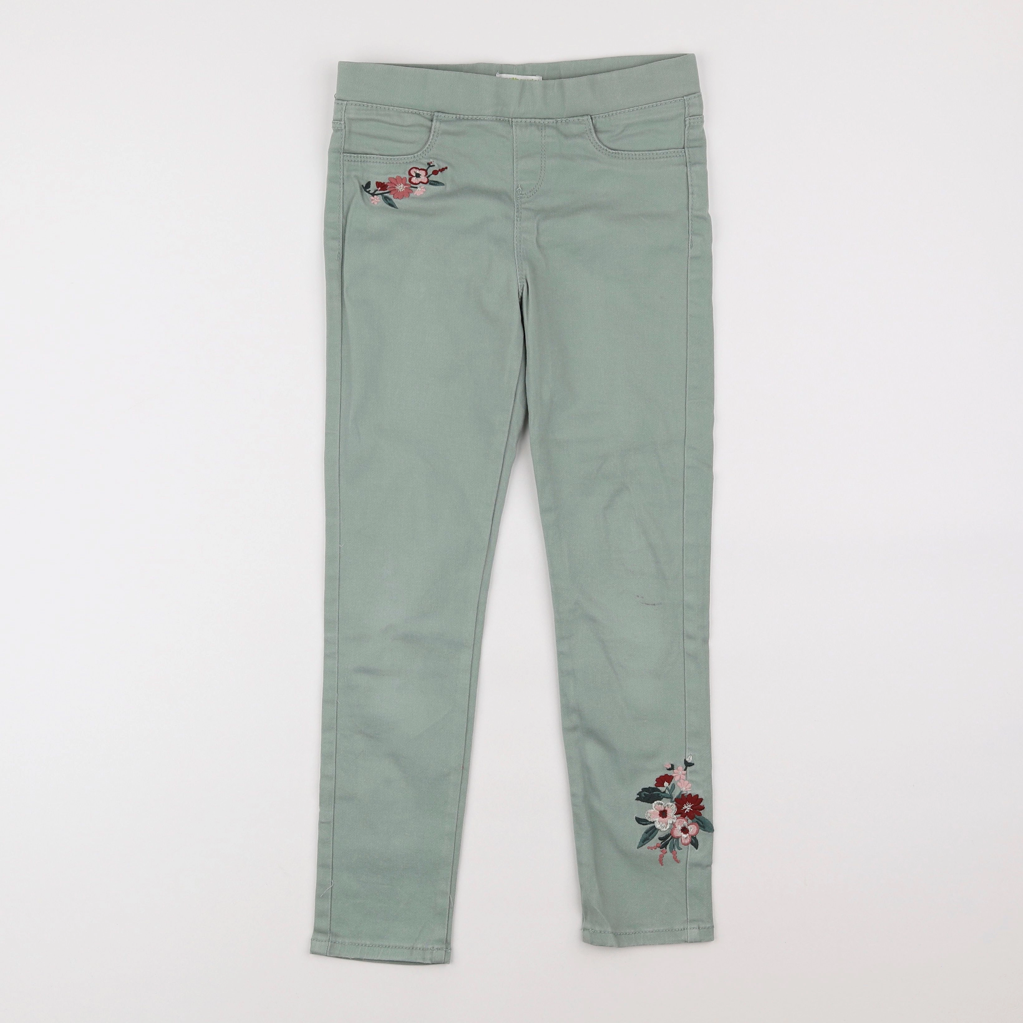 Vertbaudet - jegging vert - 8 ans