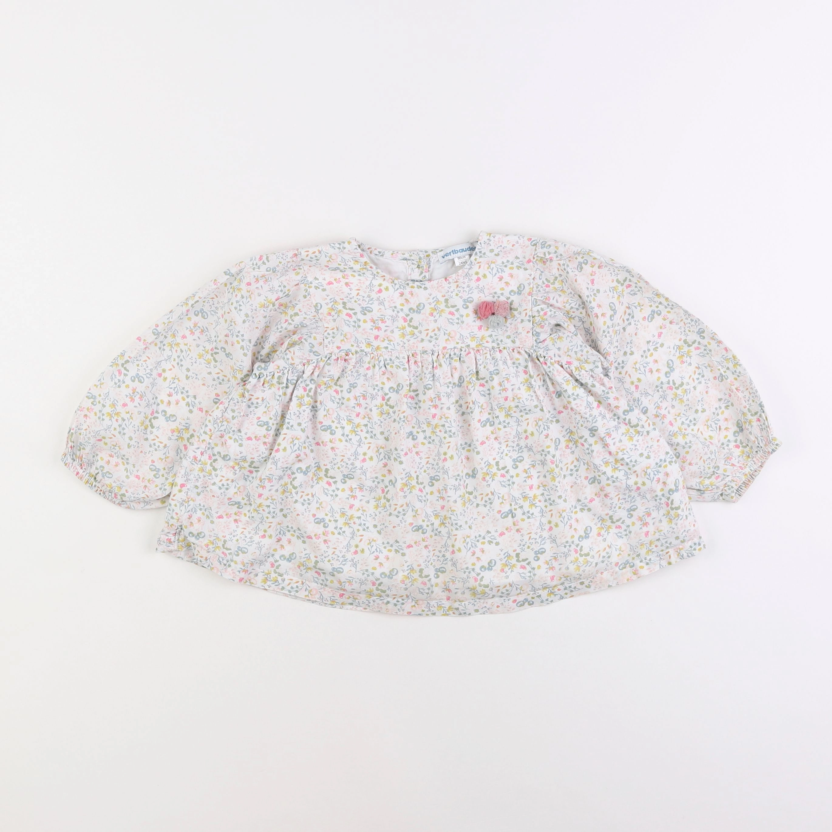 Vertbaudet - blouse multicolore - 2 ans