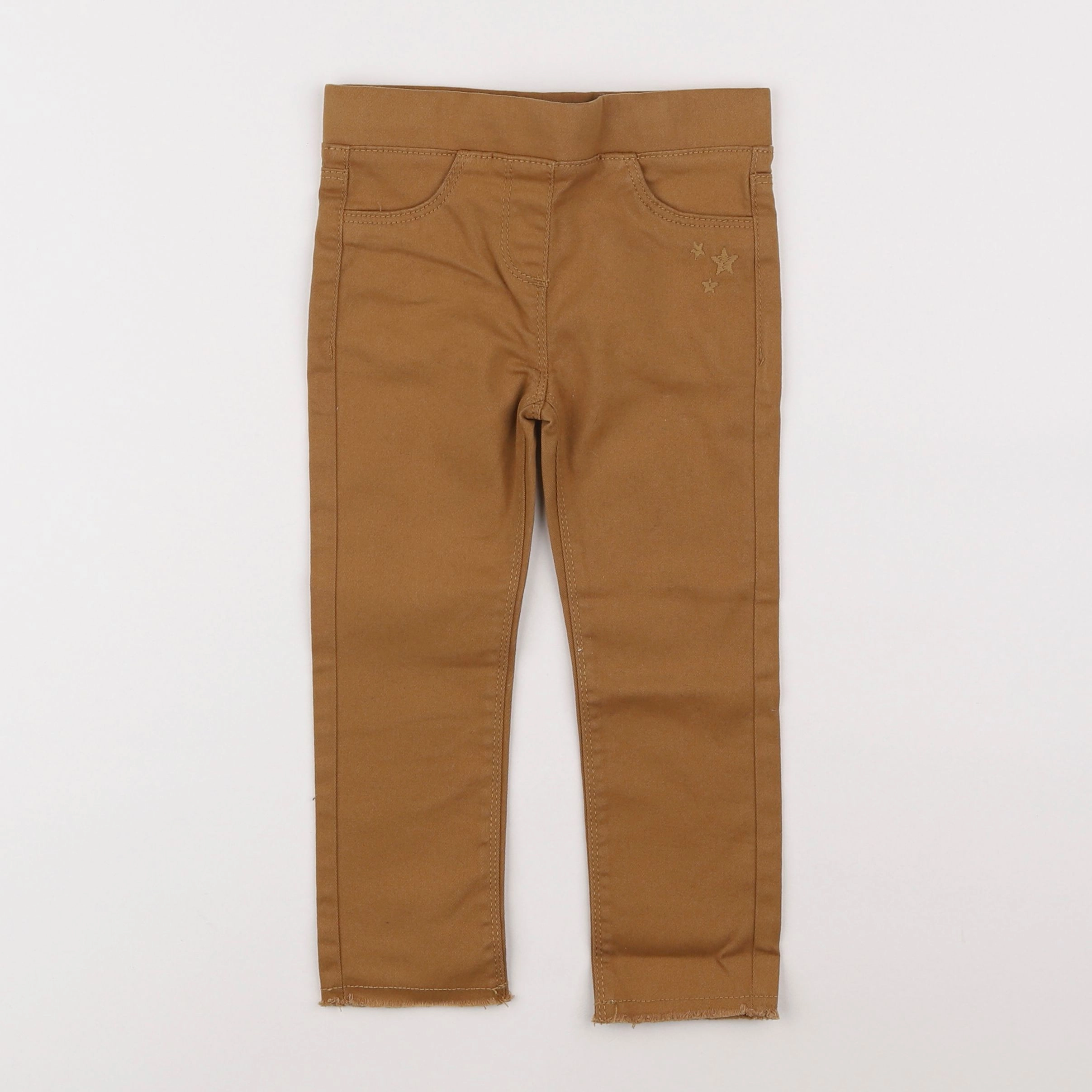 Vertbaudet - jegging marron - 3 ans