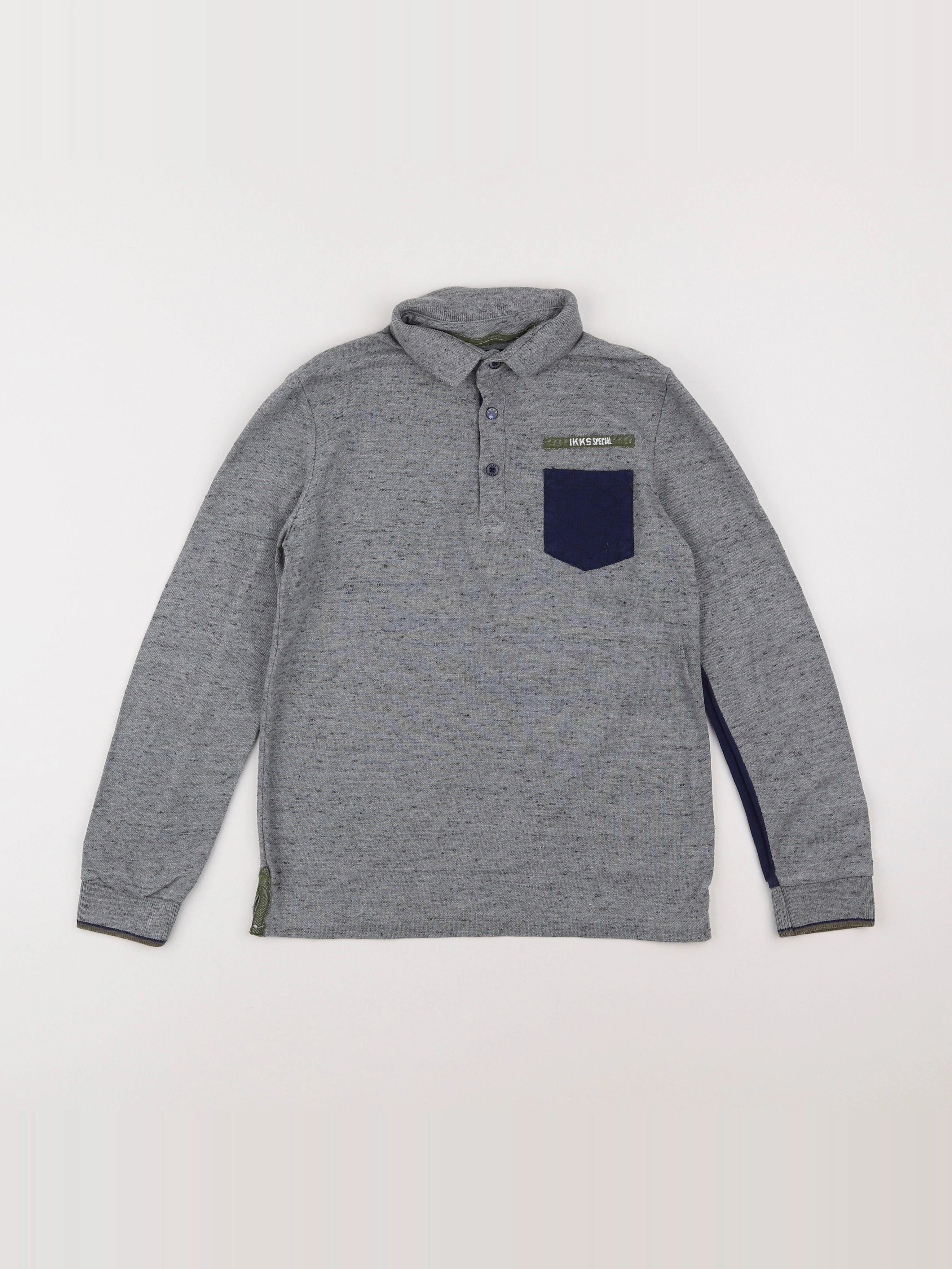 IKKS - polo gris - 8 ans
