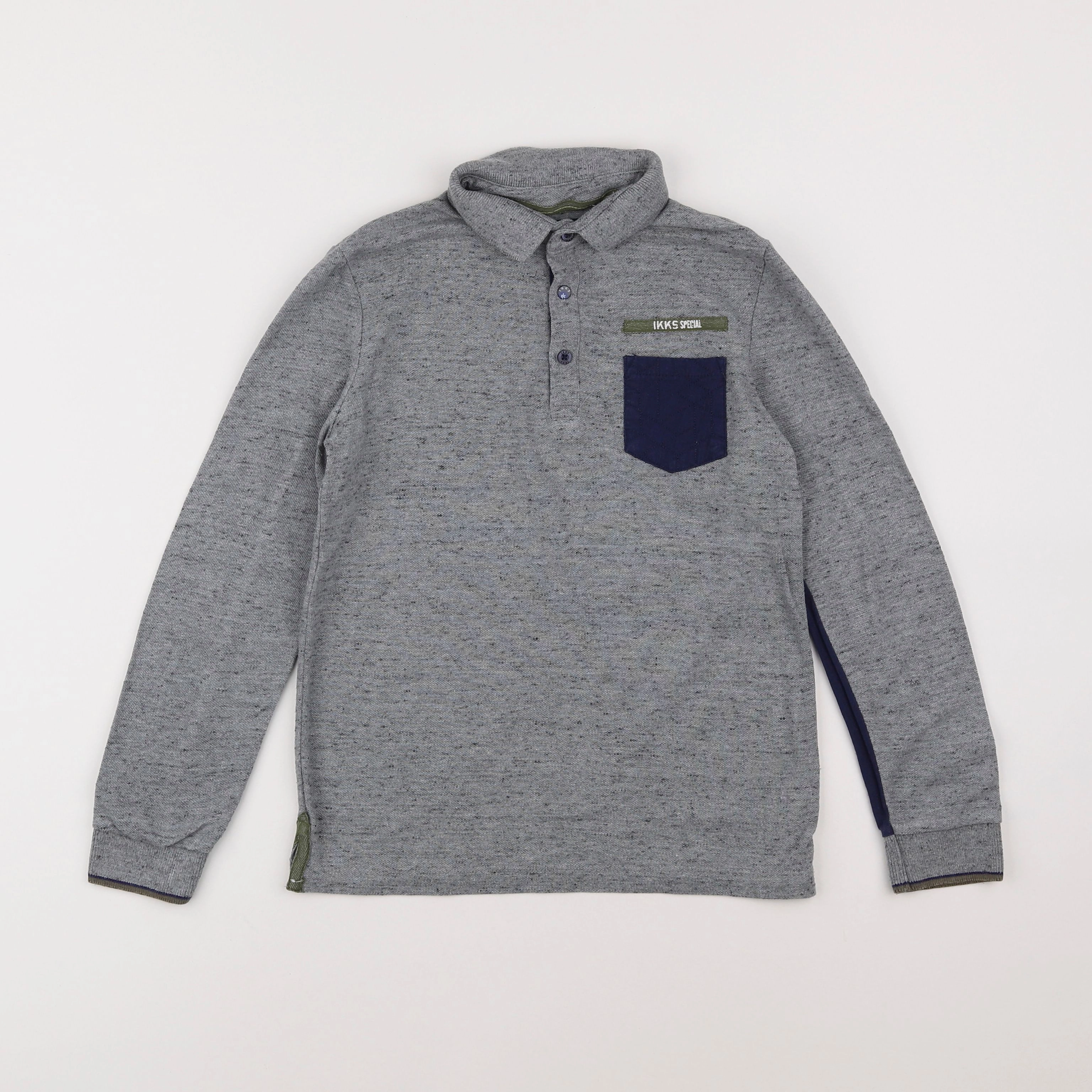 IKKS - polo gris - 8 ans