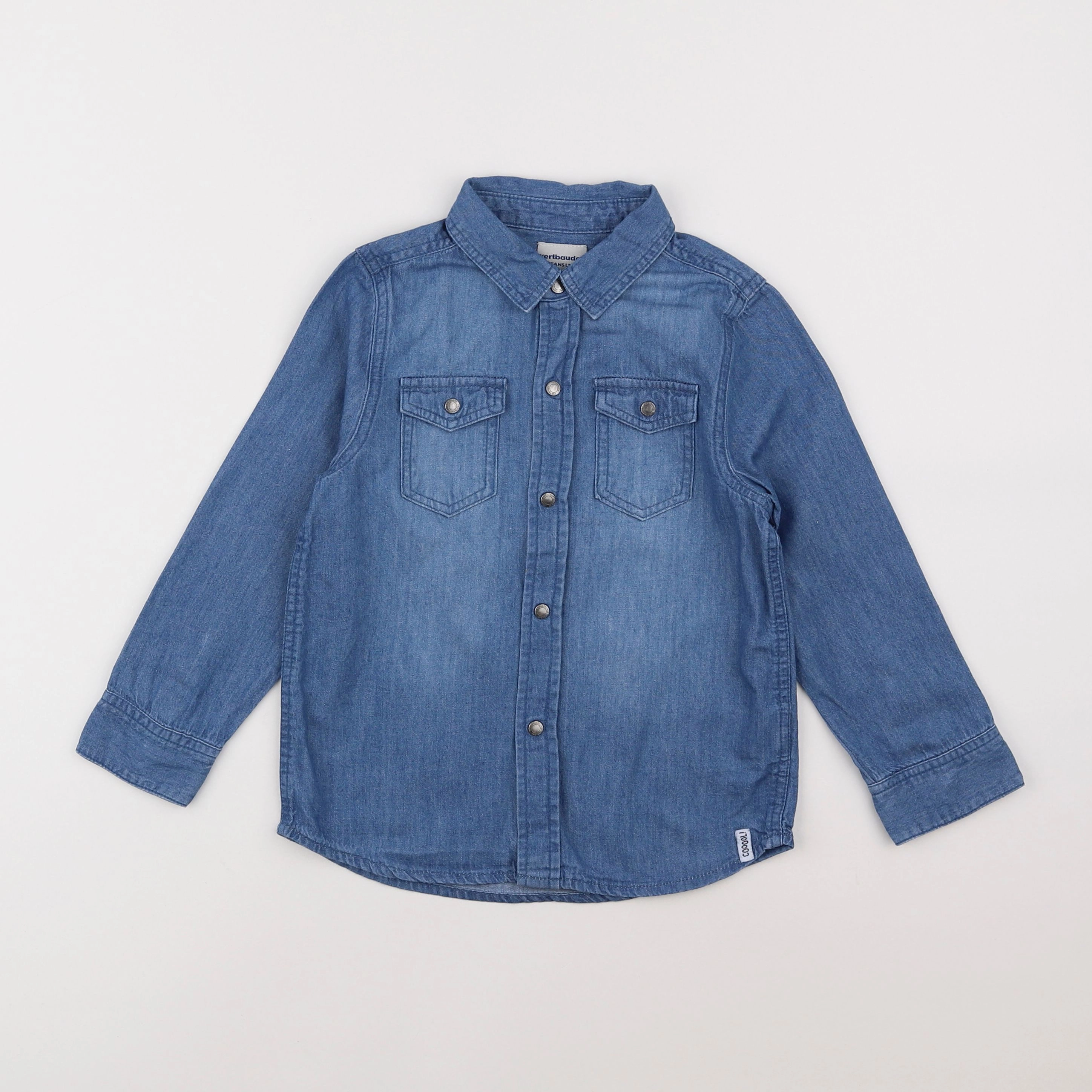 Vertbaudet - chemise bleu - 5 ans