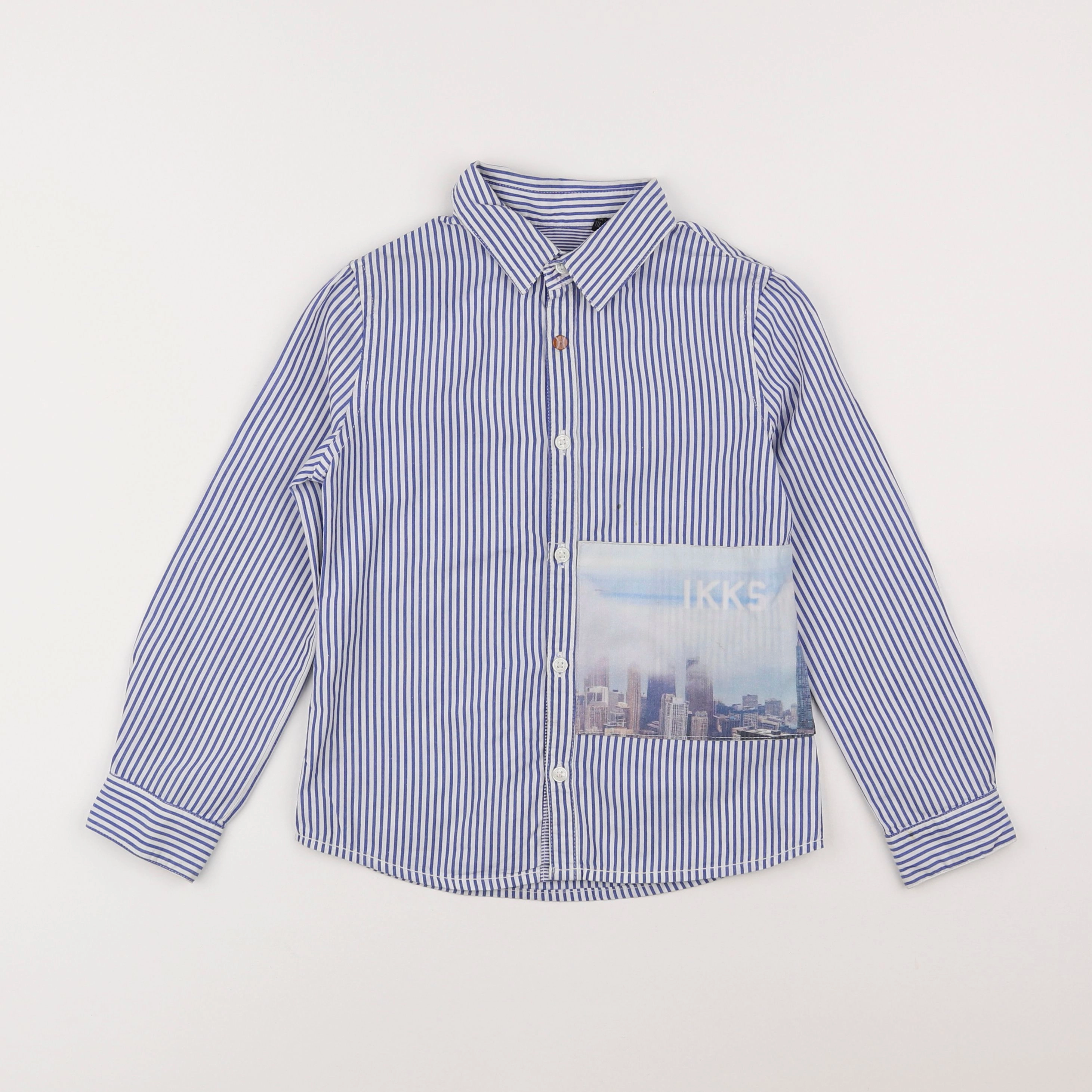 IKKS - chemise bleu - 8 ans