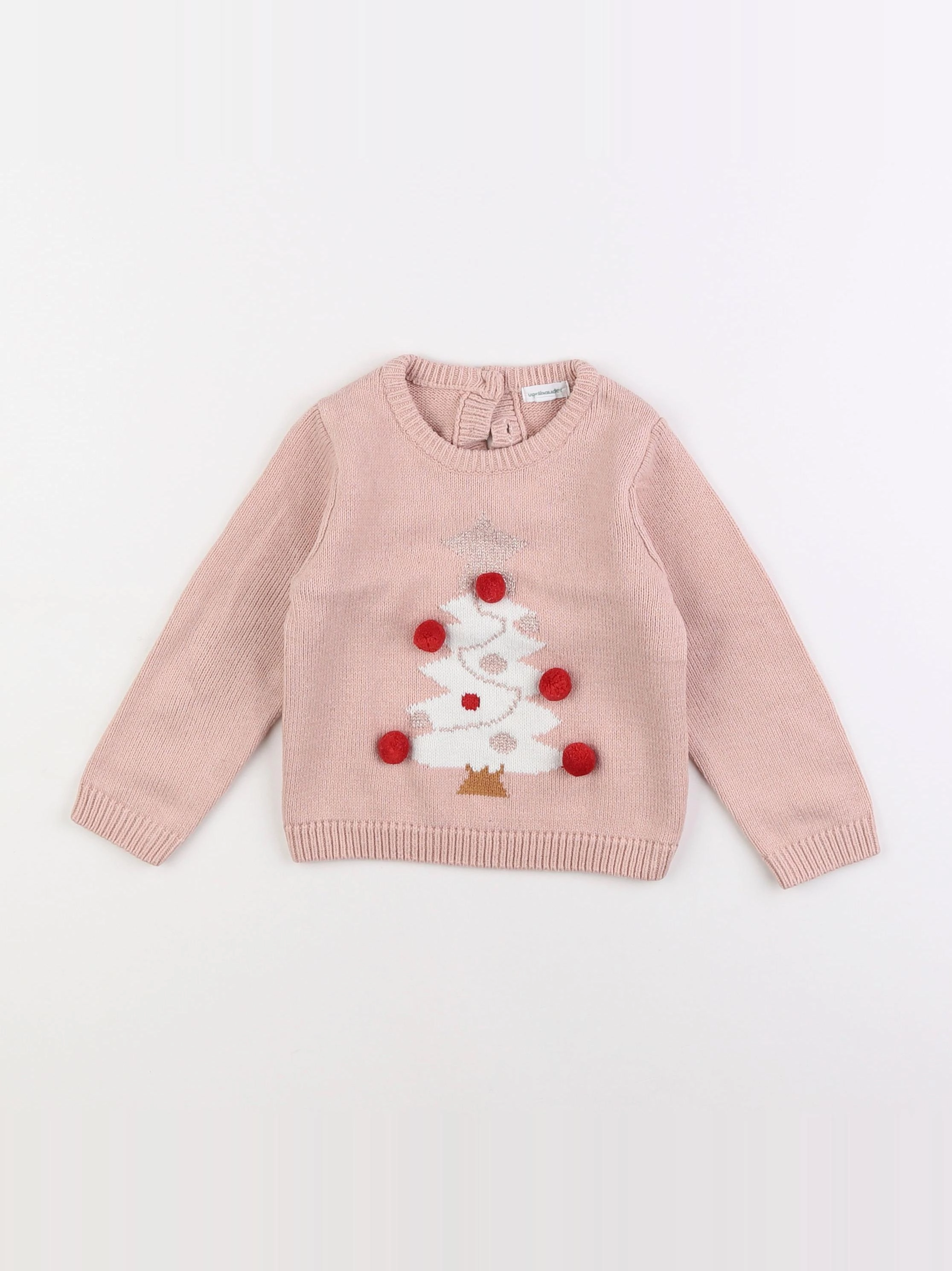 Vertbaudet - pull rose - 2 ans