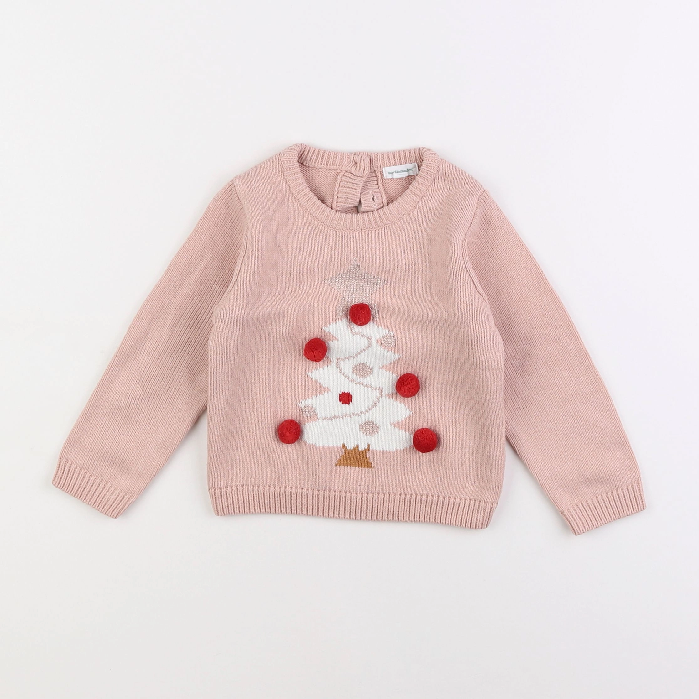 Vertbaudet - pull rose - 2 ans