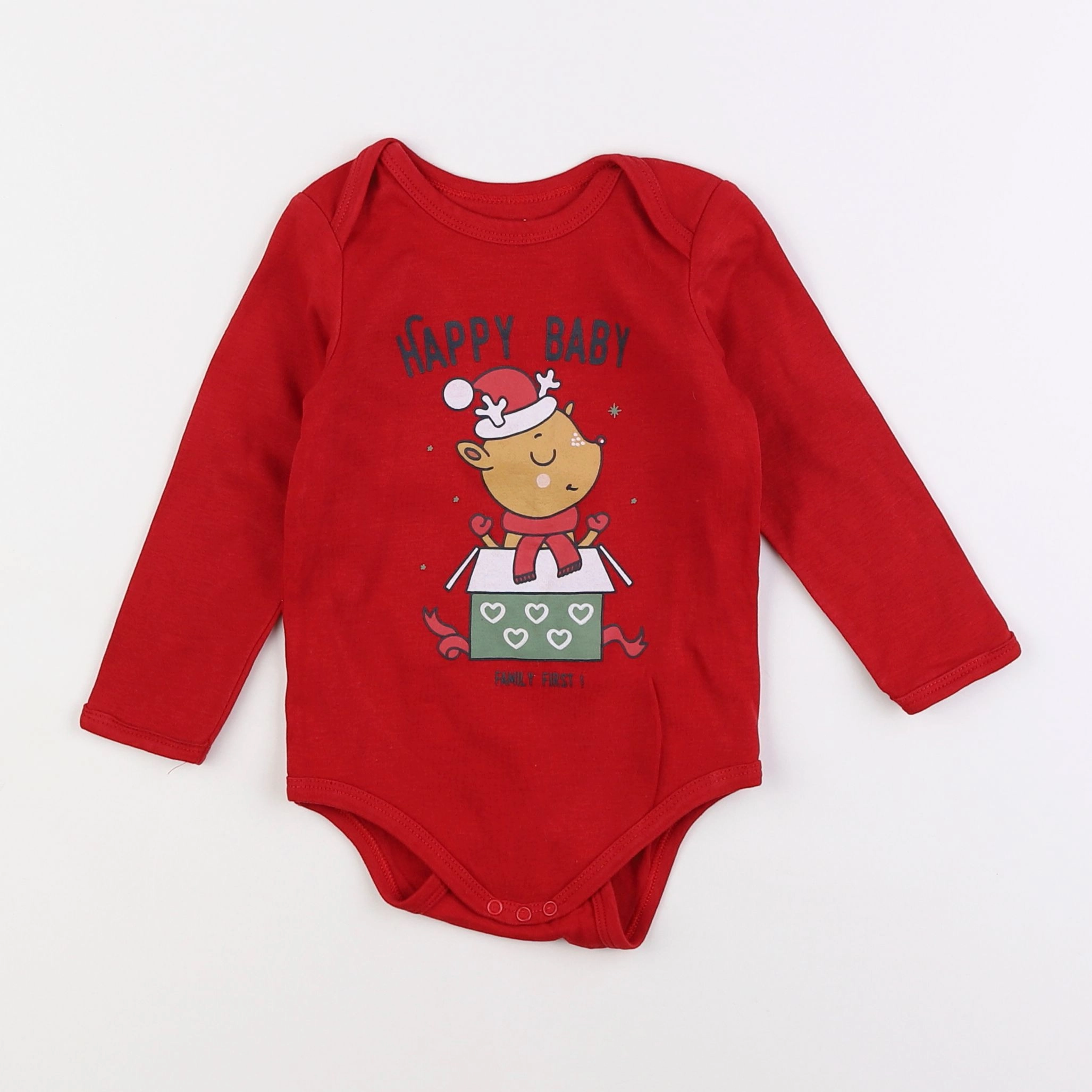 Vertbaudet - body rouge - 2 ans