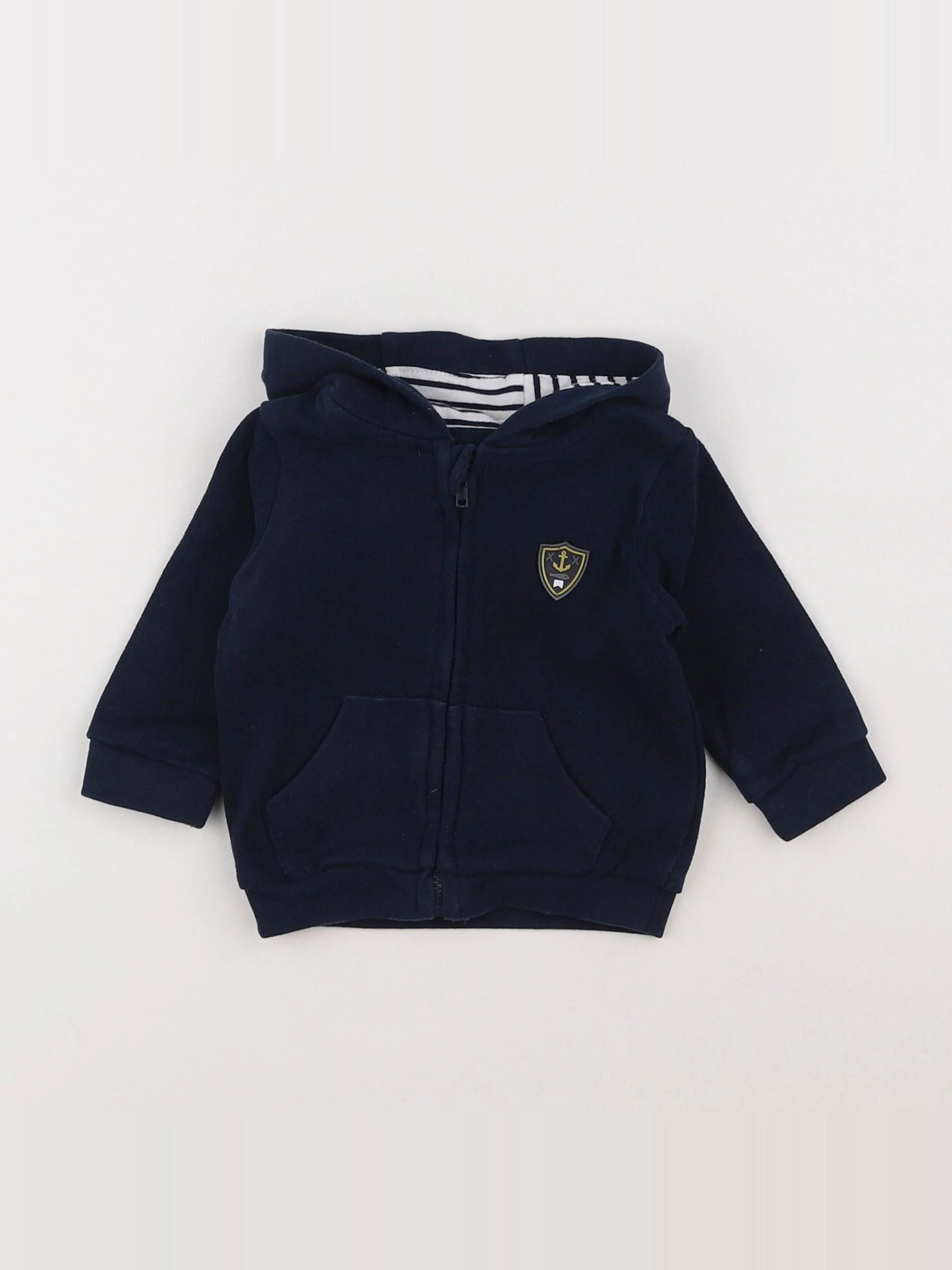 Vertbaudet - sweat bleu - 3 mois