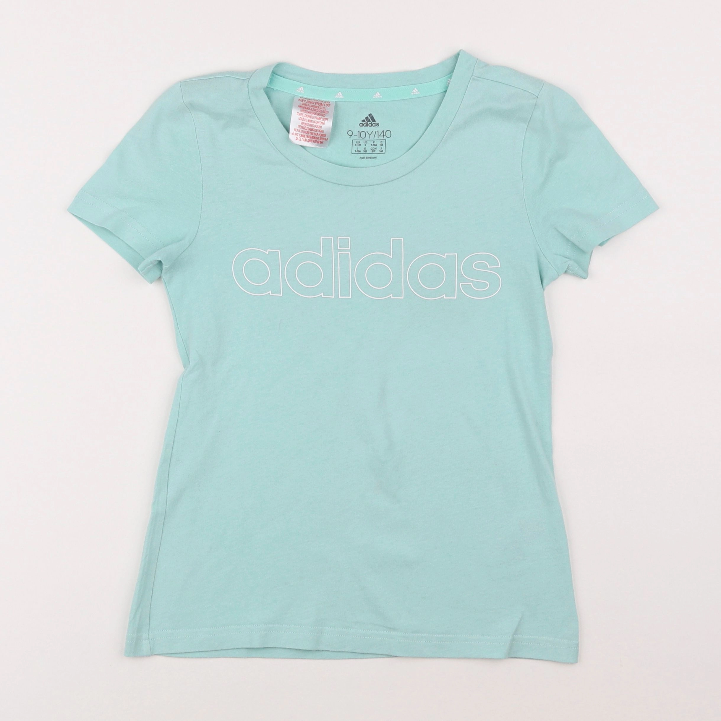 Adidas - tee-shirt bleu - 9/10 ans