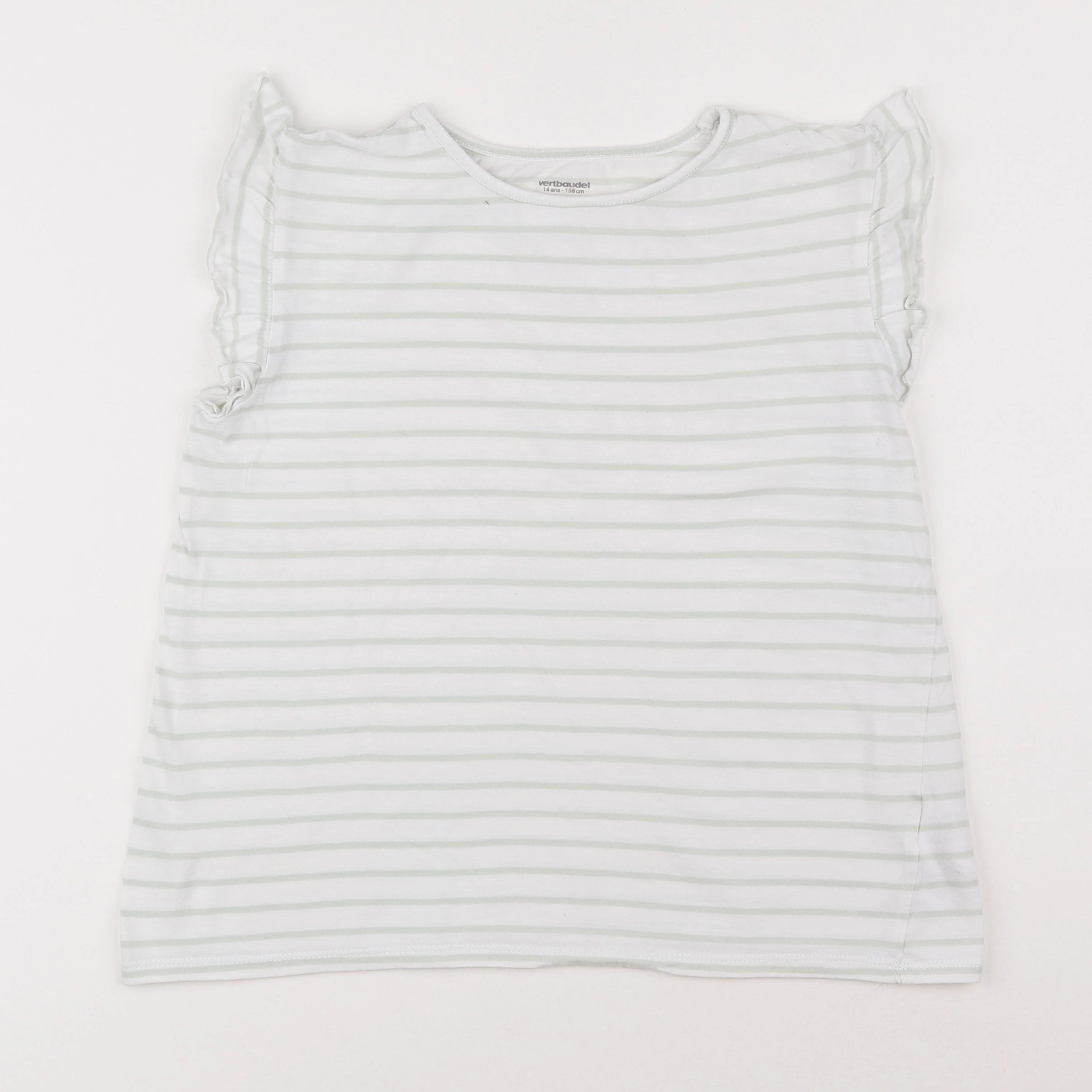 Vertbaudet - tee-shirt vert - 14 ans