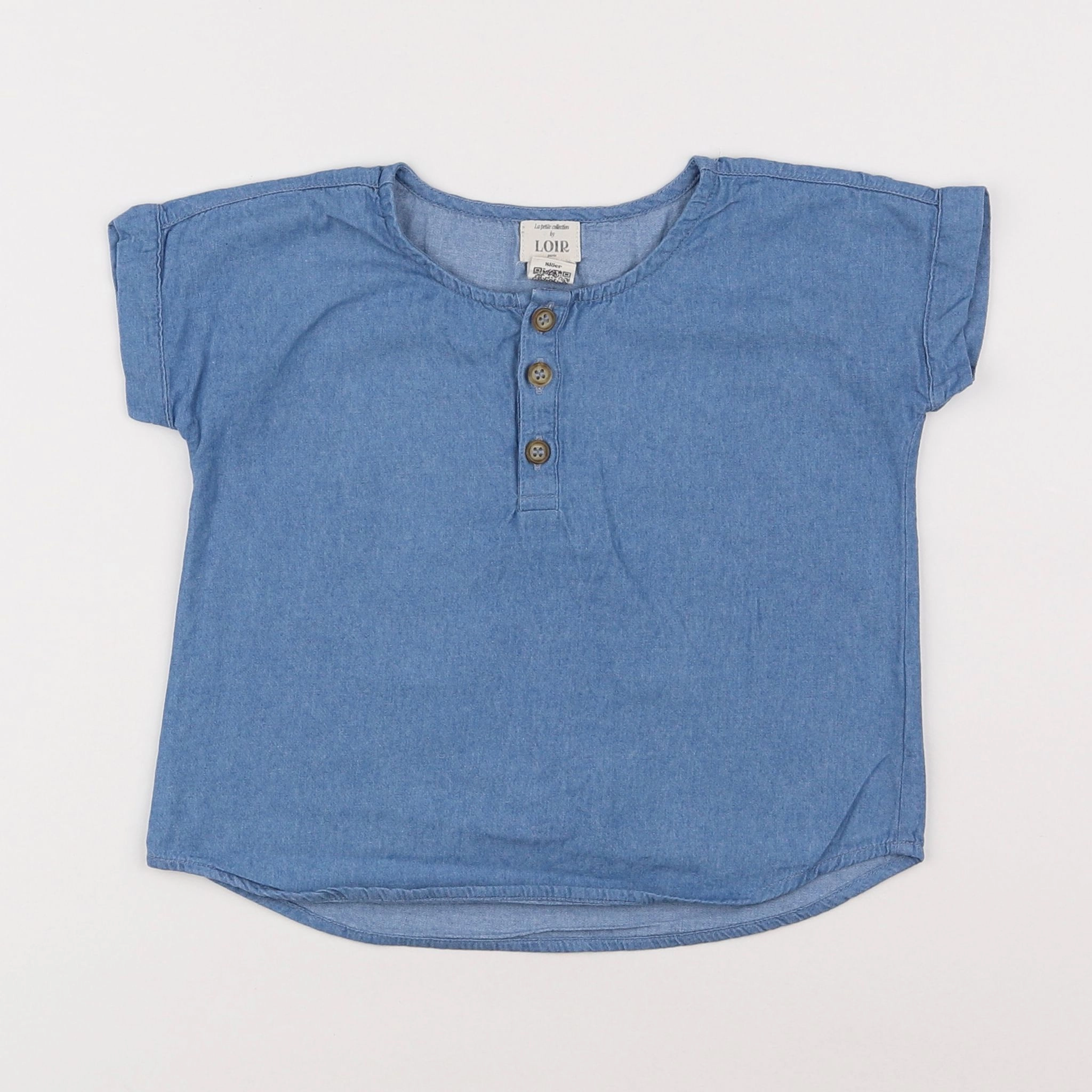 Loir Paris - blouse bleu - 4 ans