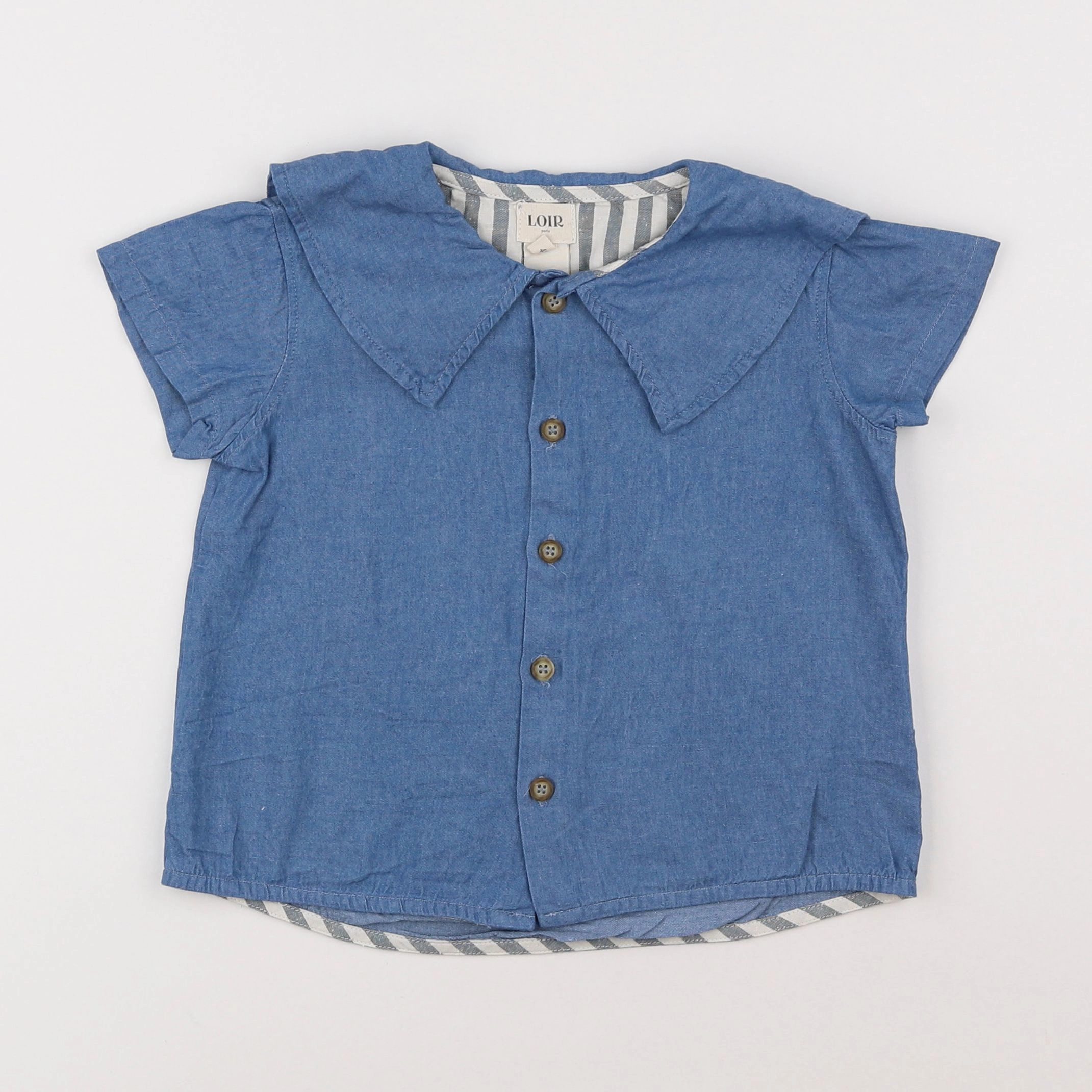 Loir Paris - chemise bleu - 4 ans