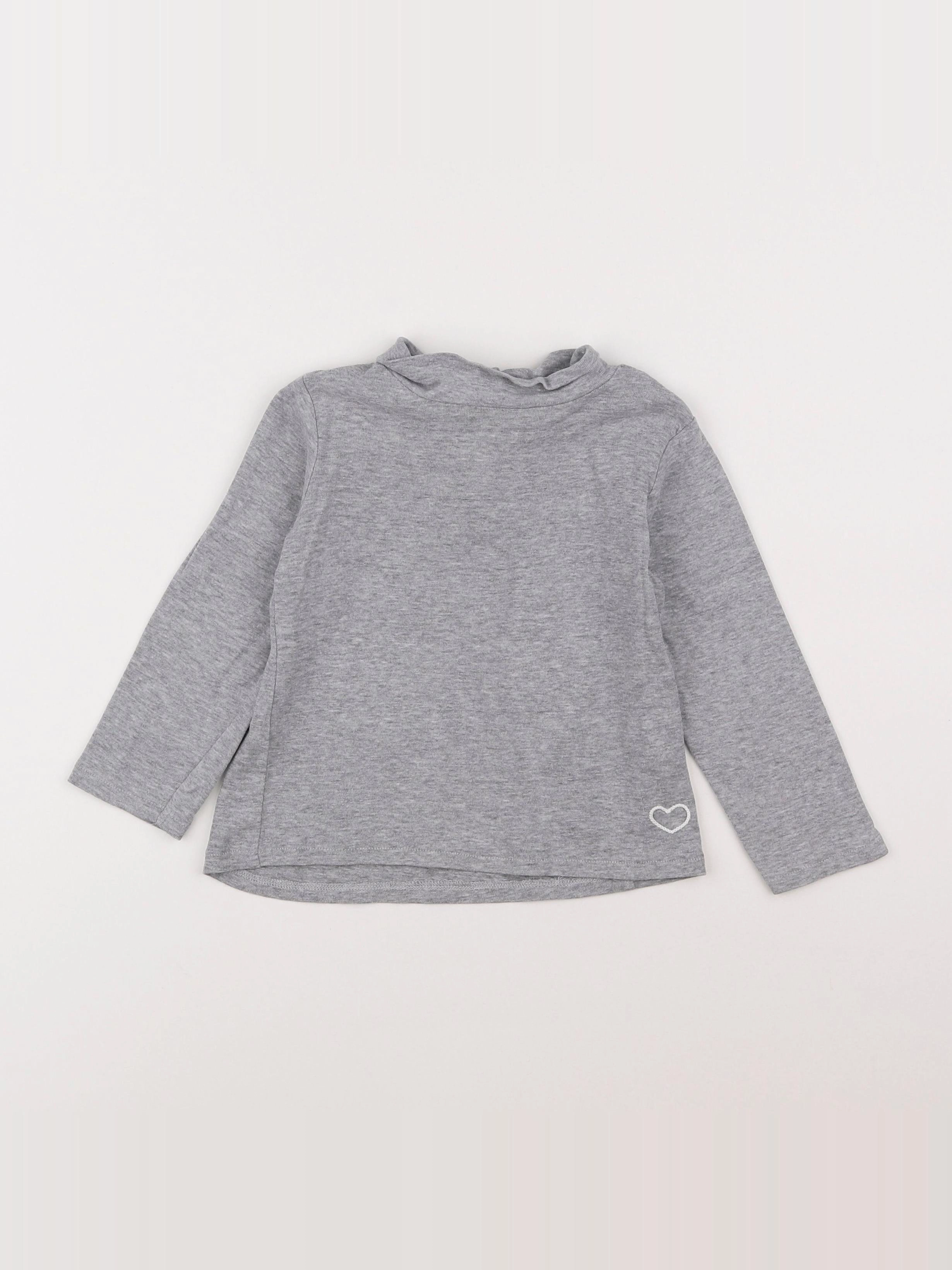 Zara - sous-pull gris - 2/3 ans
