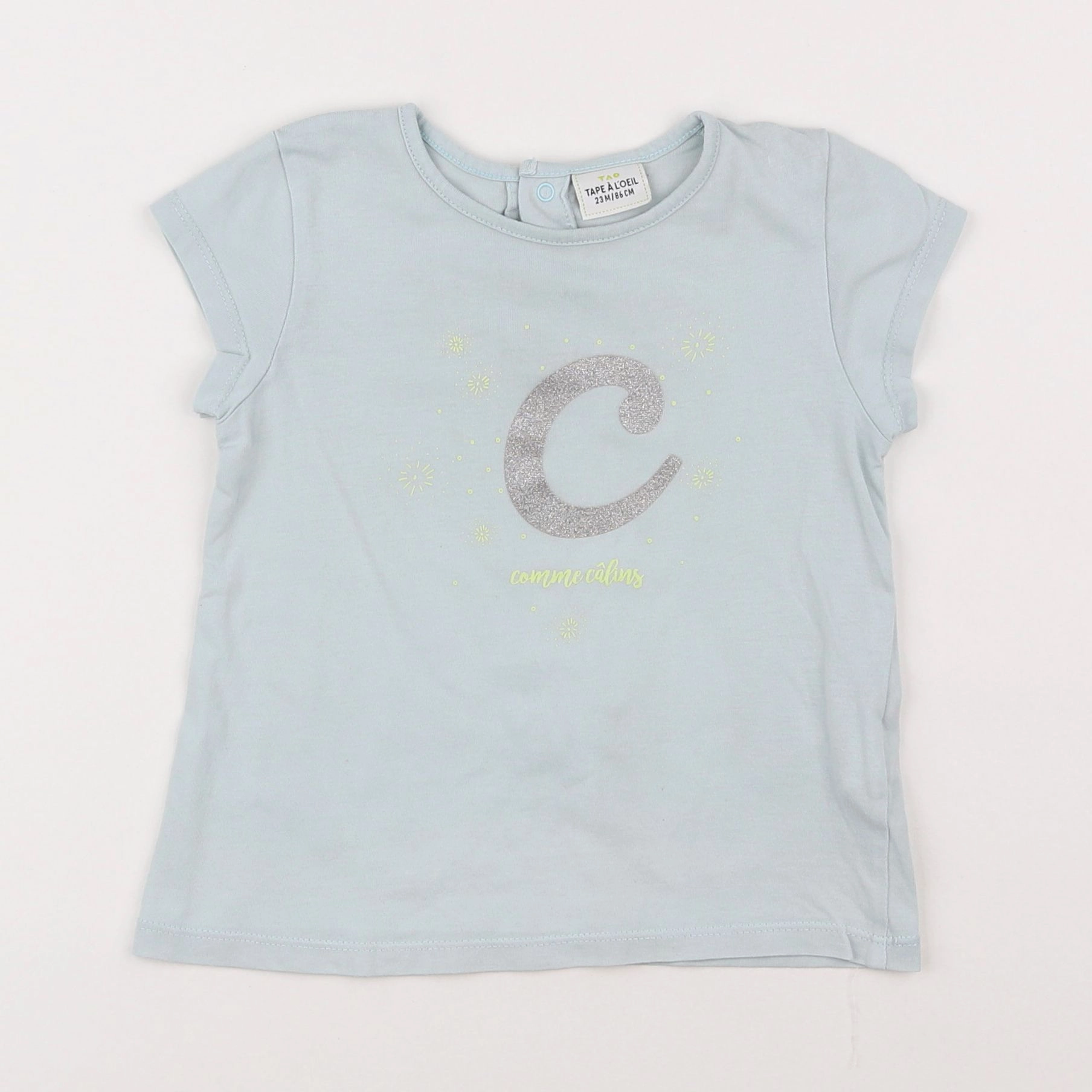 Tape à l'oeil - tee-shirt bleu - 2 ans