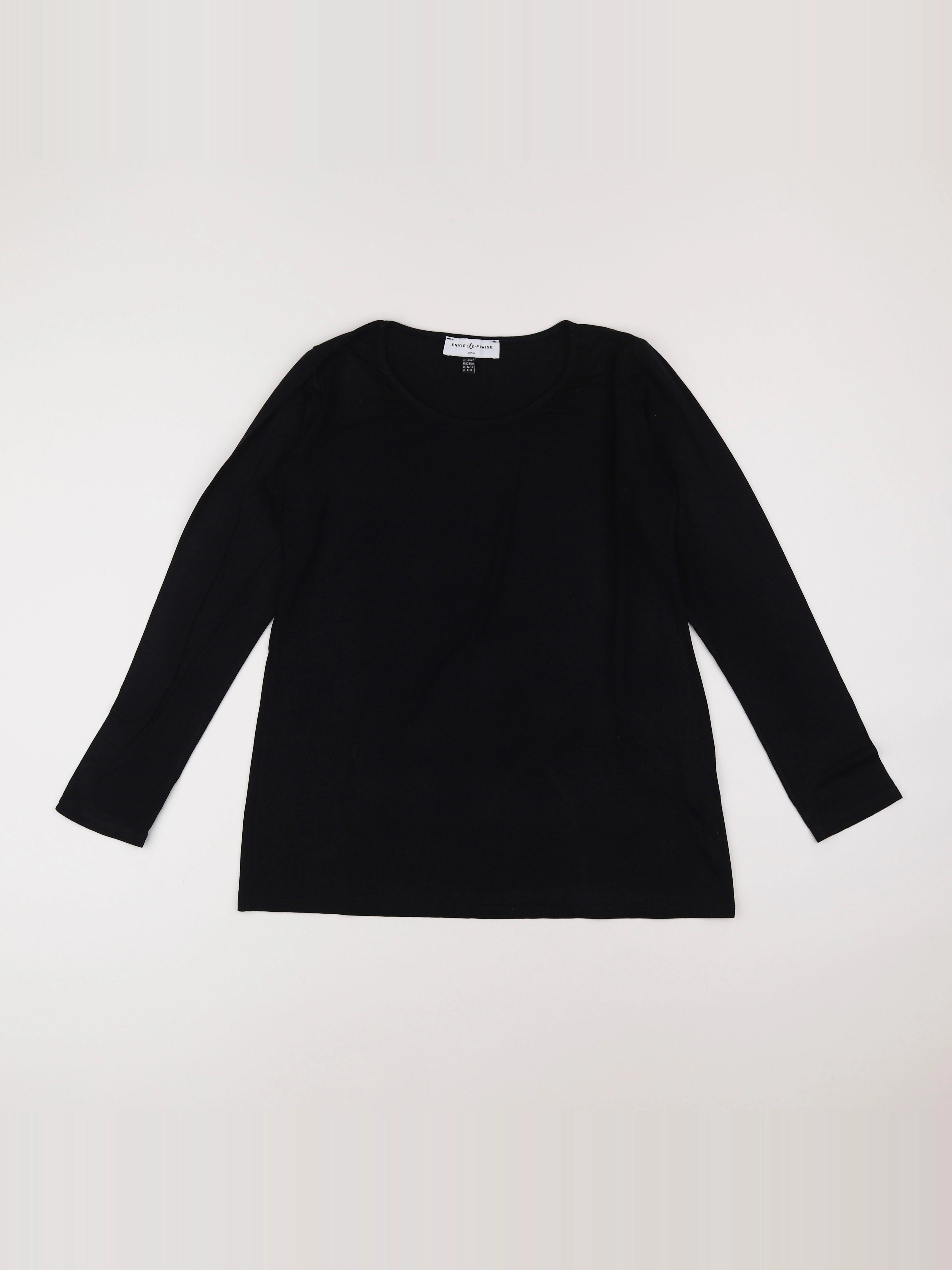 Envie de fraise - tee-shirt grossesse noir - 40 à 42