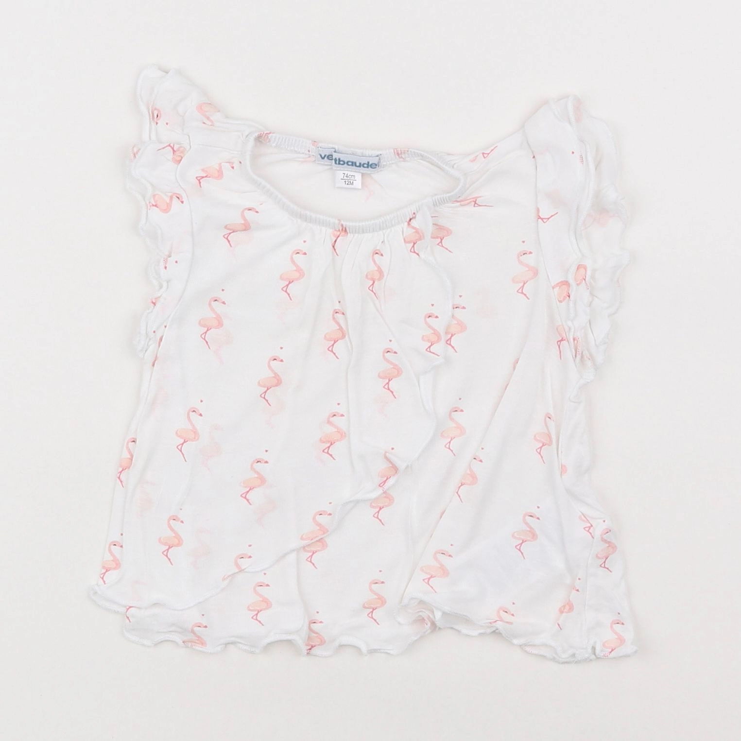 Vertbaudet - tee-shirt blanc - 12 mois