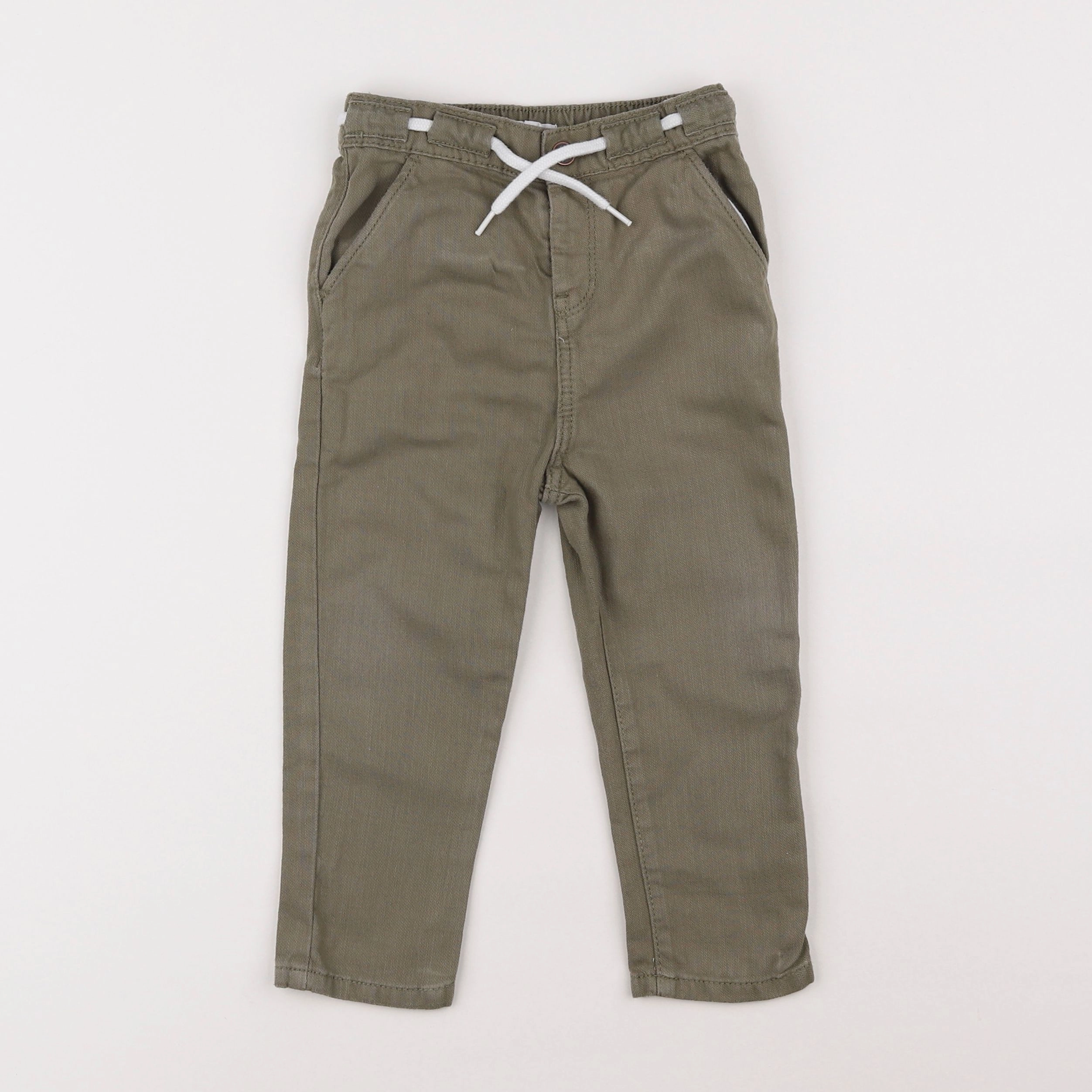 Vertbaudet - pantalon vert - 2 ans