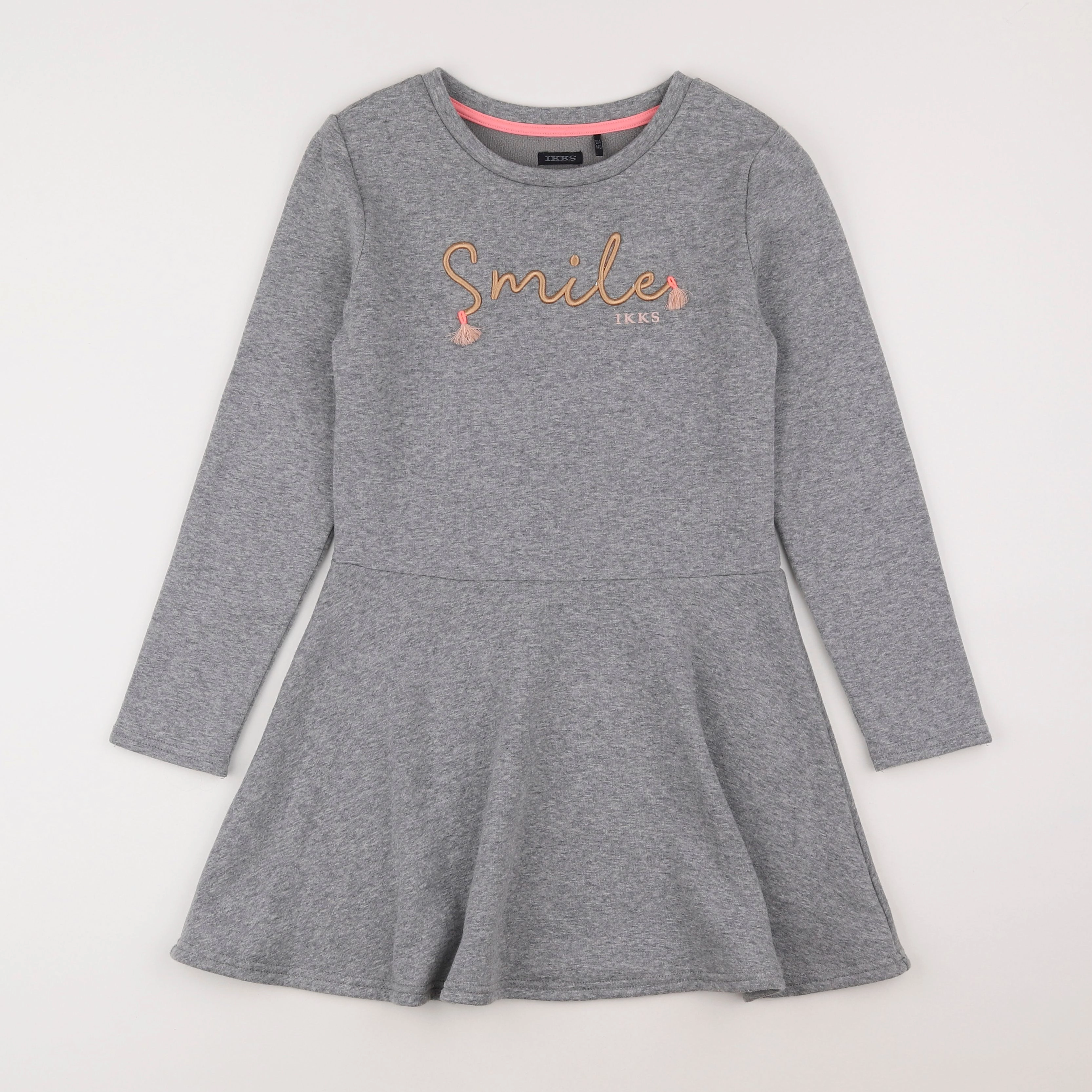 IKKS - robe gris - 10 ans