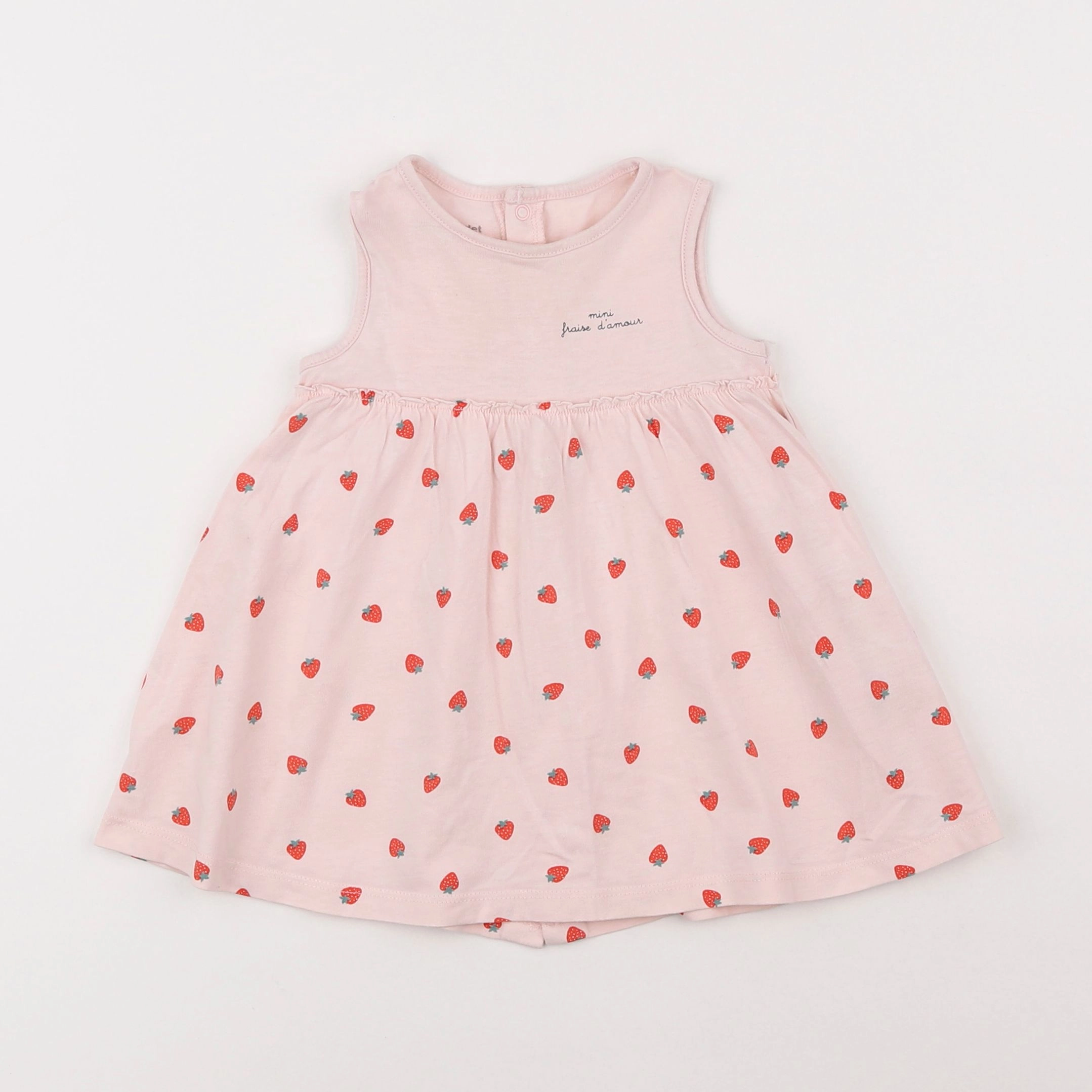 Vertbaudet - robe rose - 6 mois