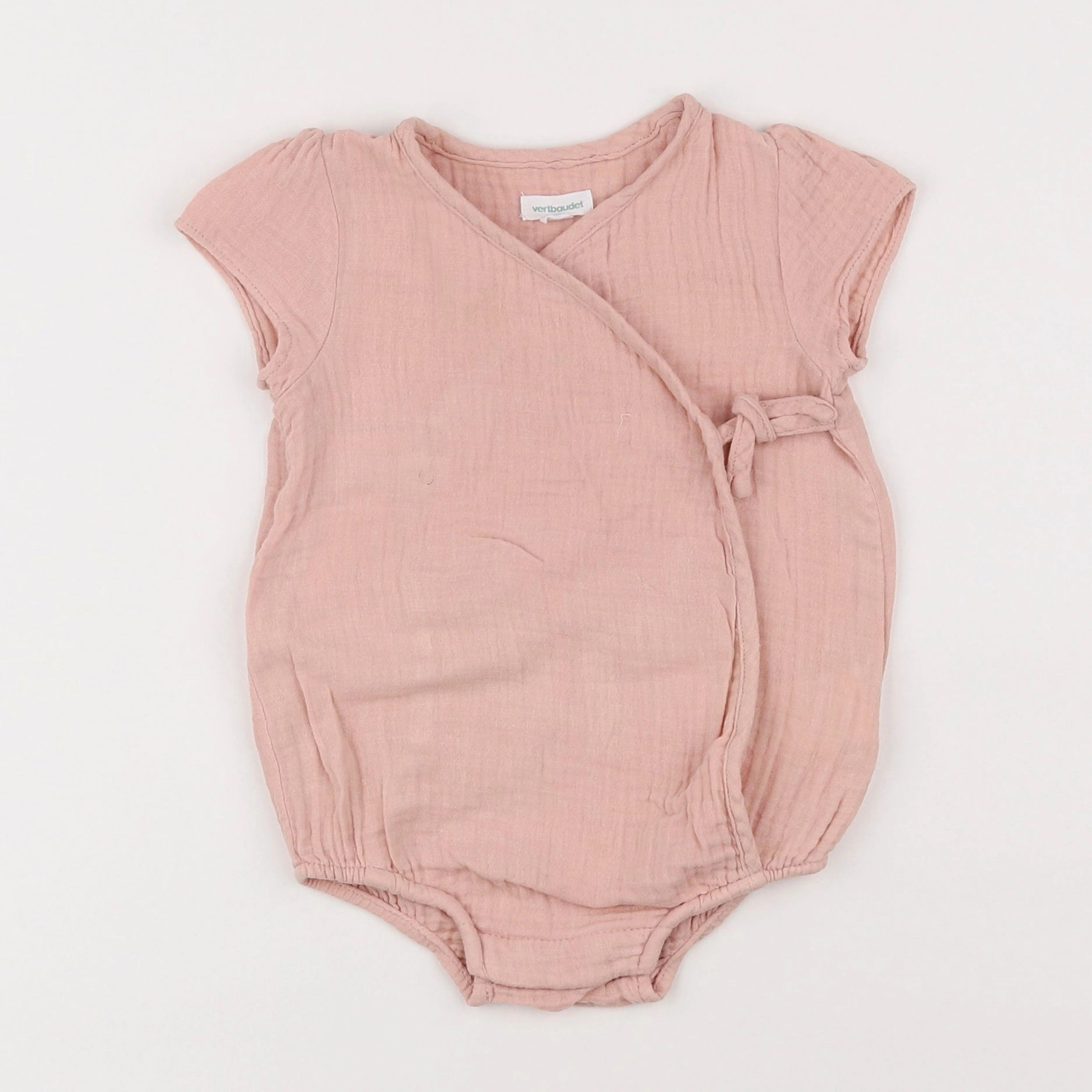 Vertbaudet - combinaison rose - 6 mois