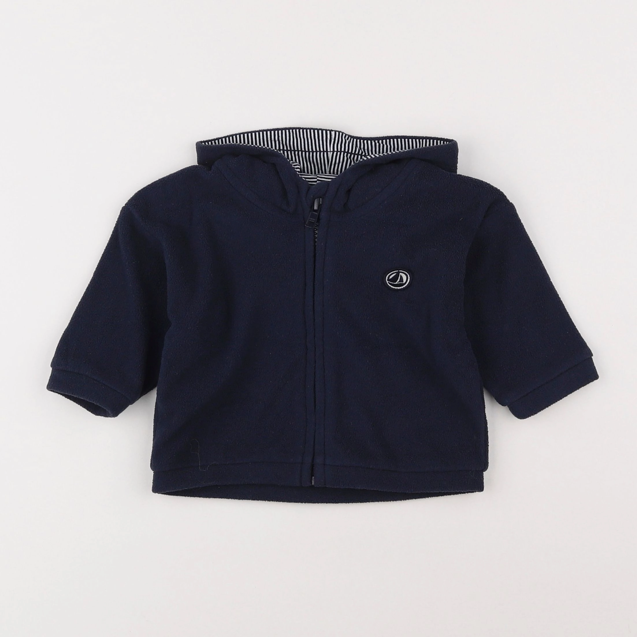 Petit Bateau - polaire bleu - 12 mois