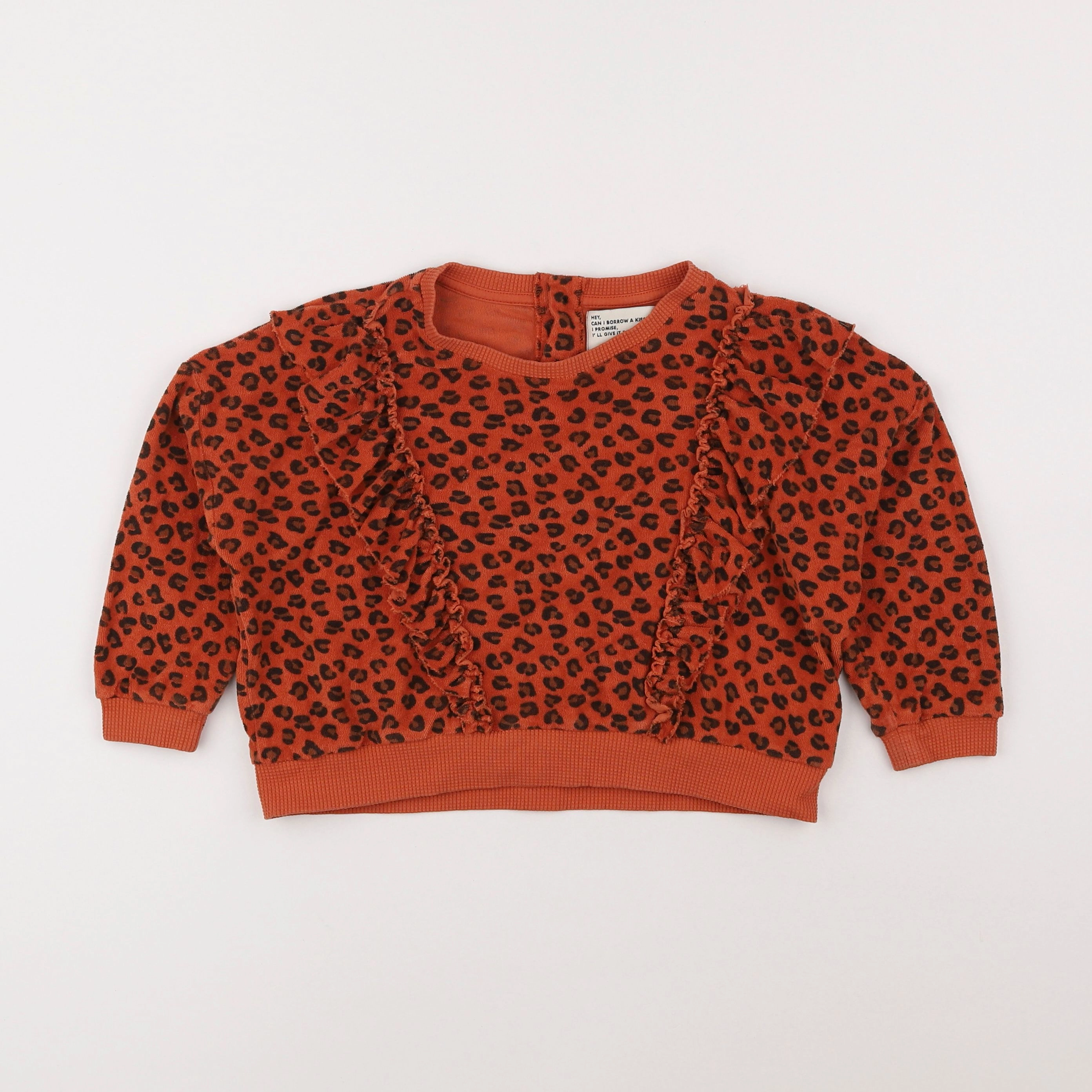 Piupiuchick - sweat orange - 4 ans