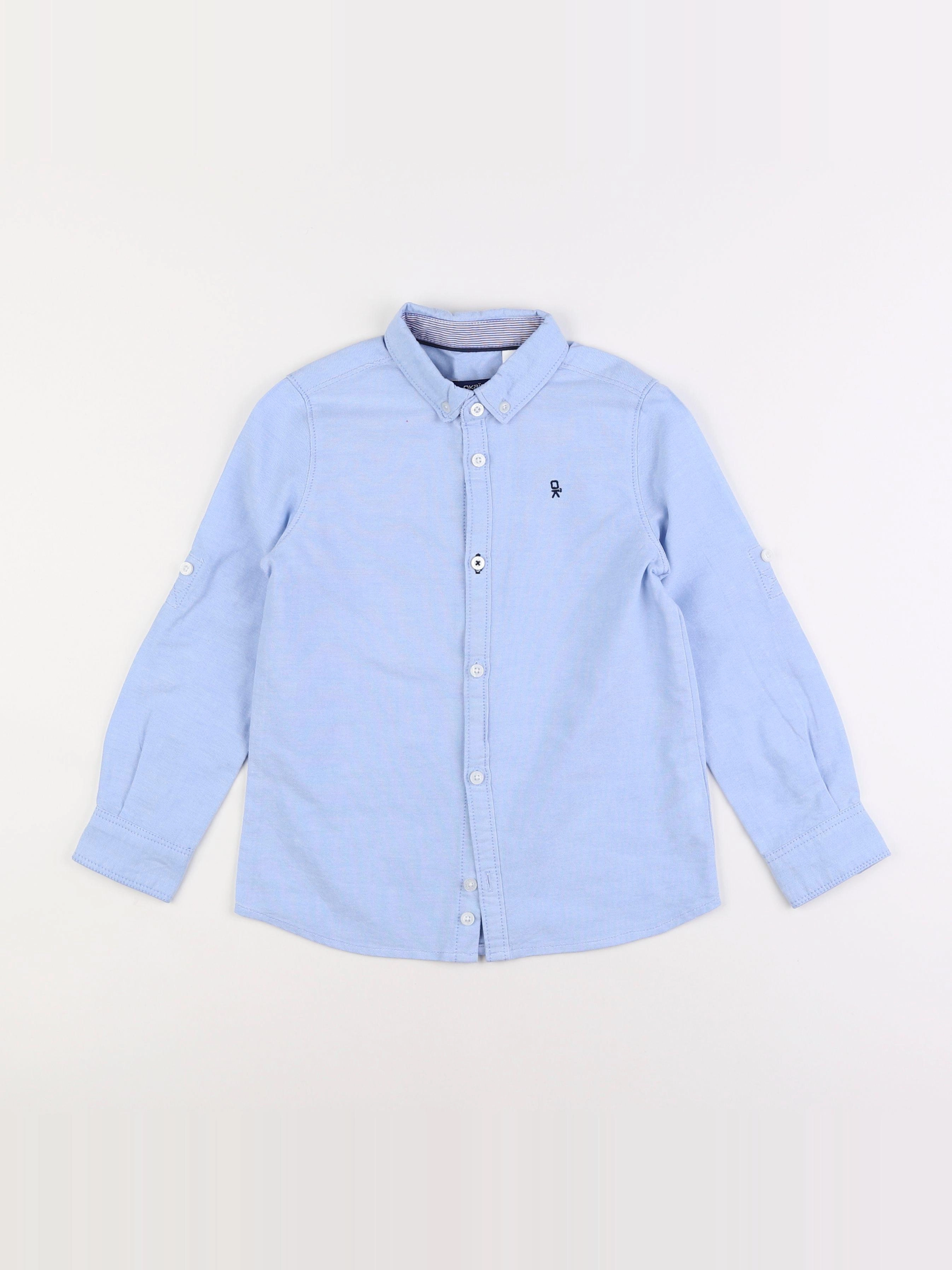 Okaidi - chemise bleu - 6 ans