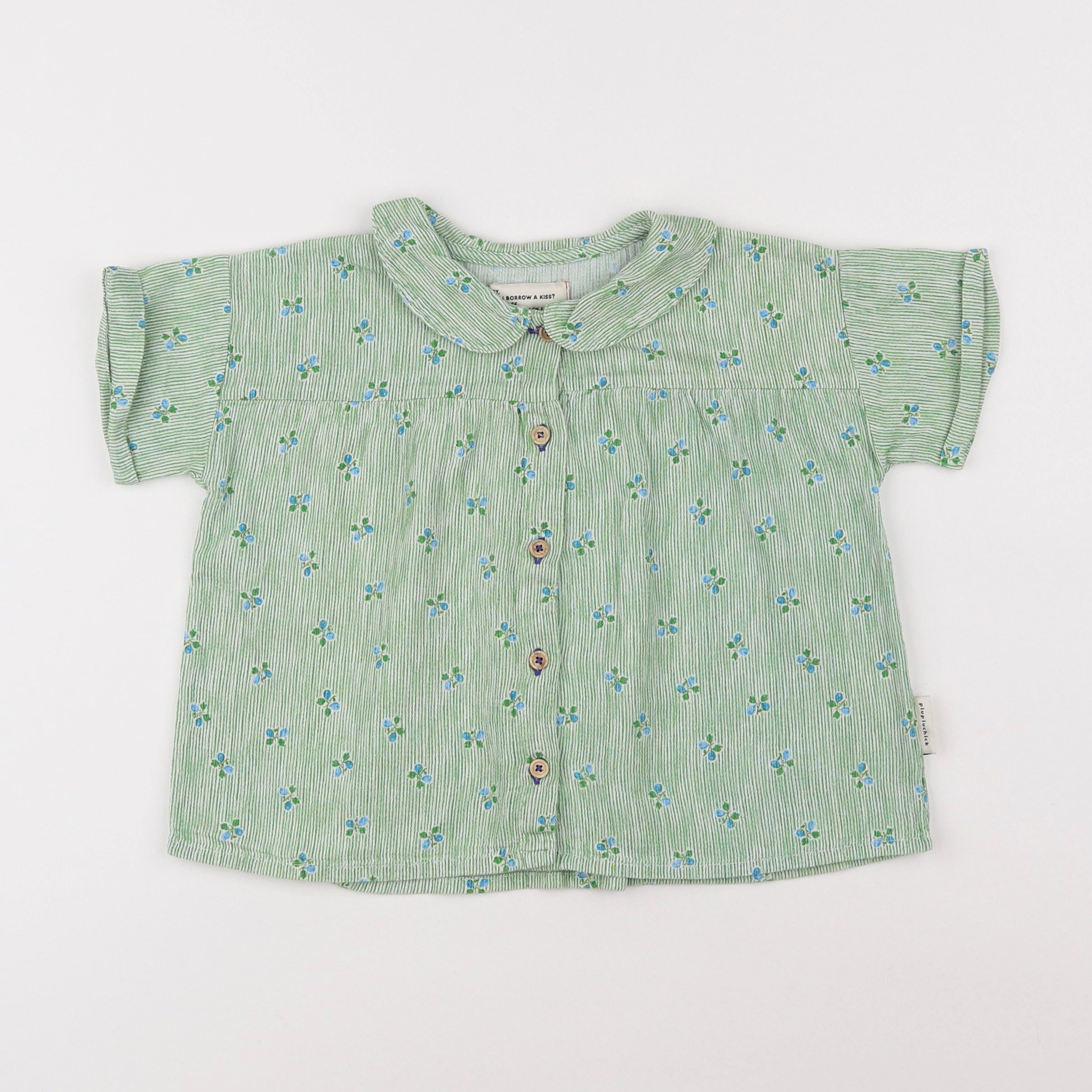 Piupiuchick - blouse vert - 4 ans