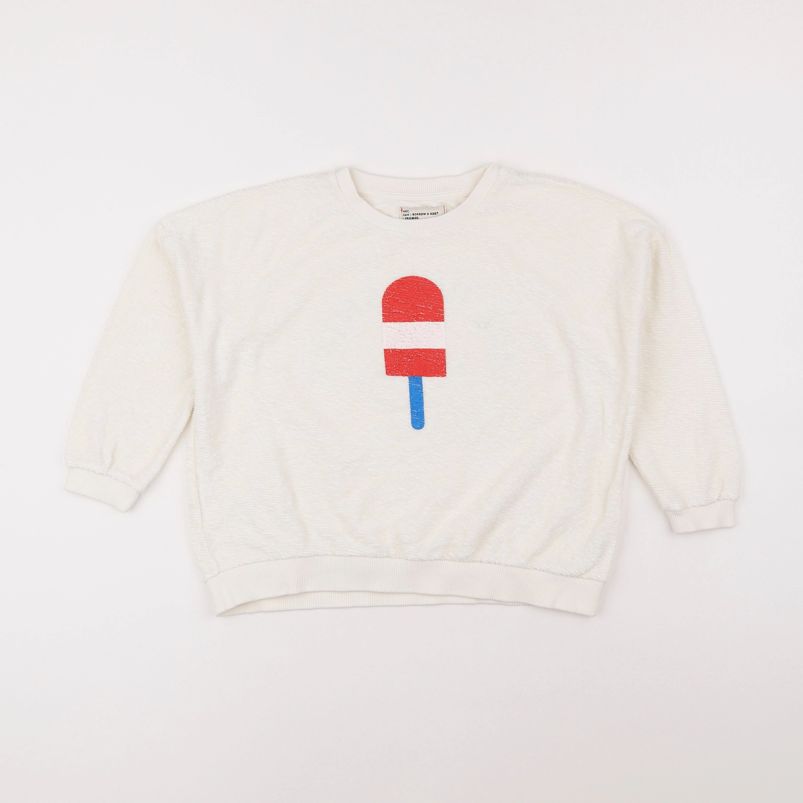 Piupiuchick - sweat blanc - 6 ans