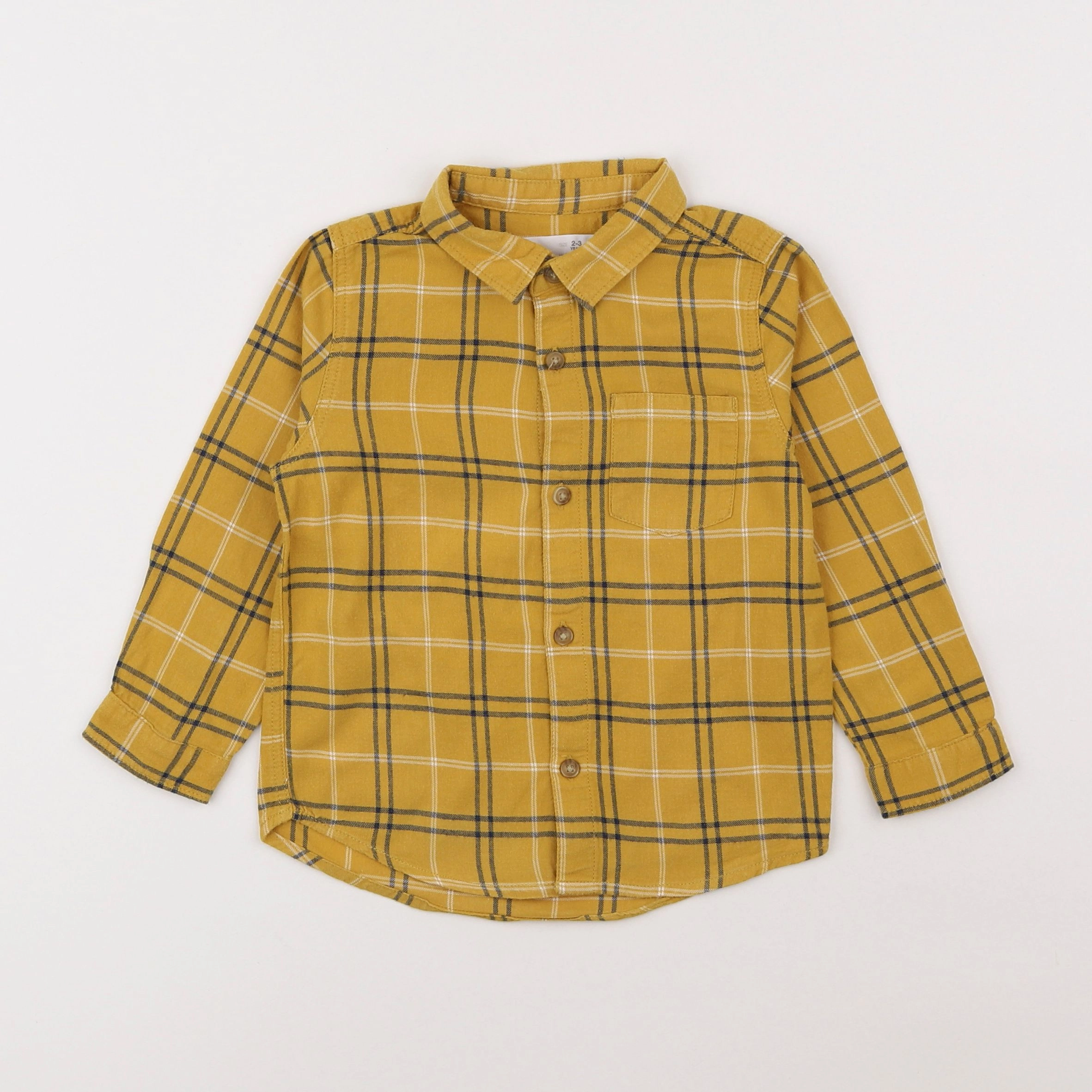 Zara - chemise jaune - 2/3 ans