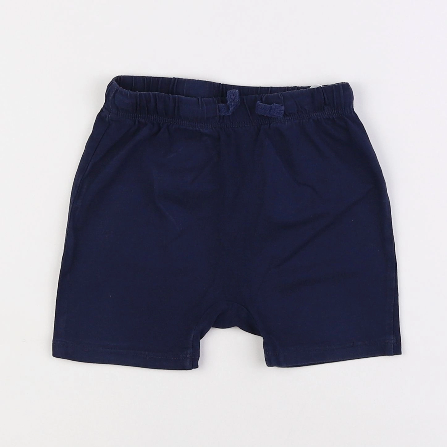 H&M - short bleu - 12/18 mois