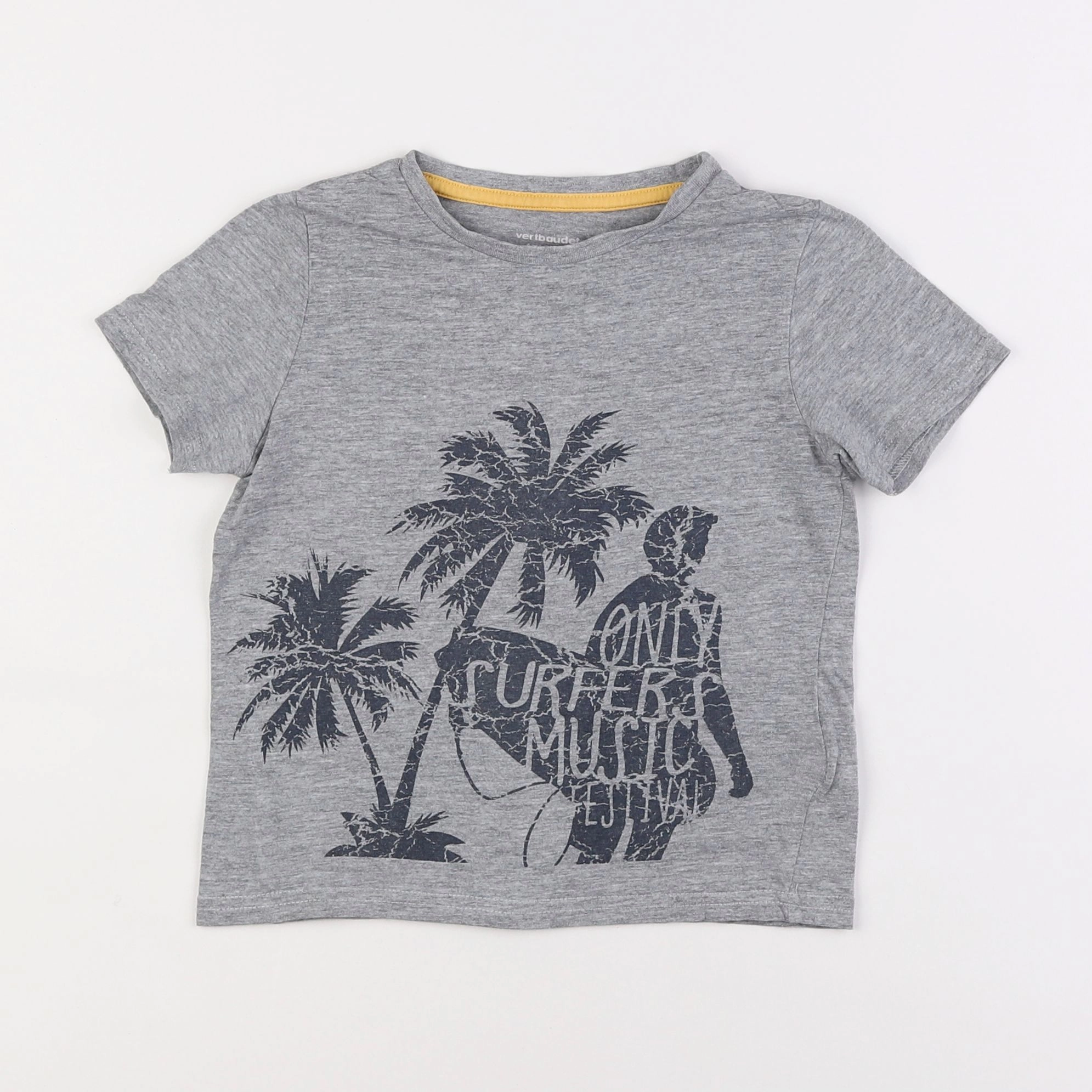 Vertbaudet - tee-shirt gris - 4 ans