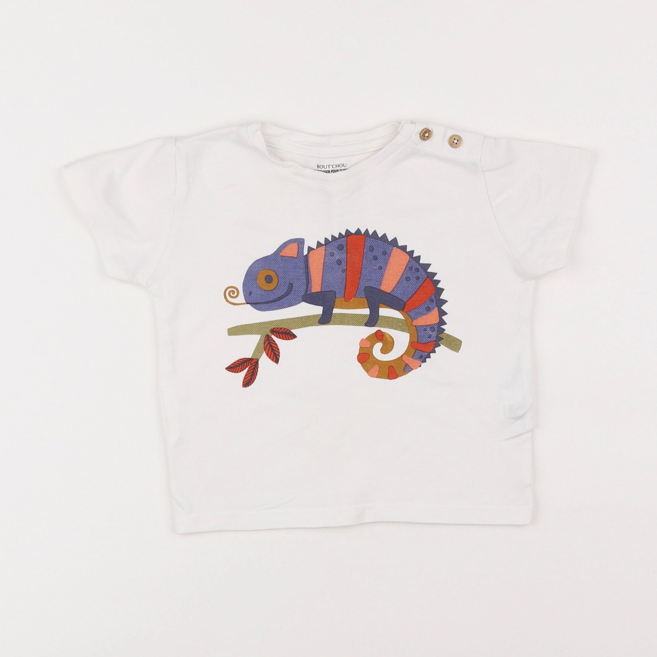 Boutchou - tee-shirt multicolore - 2 ans