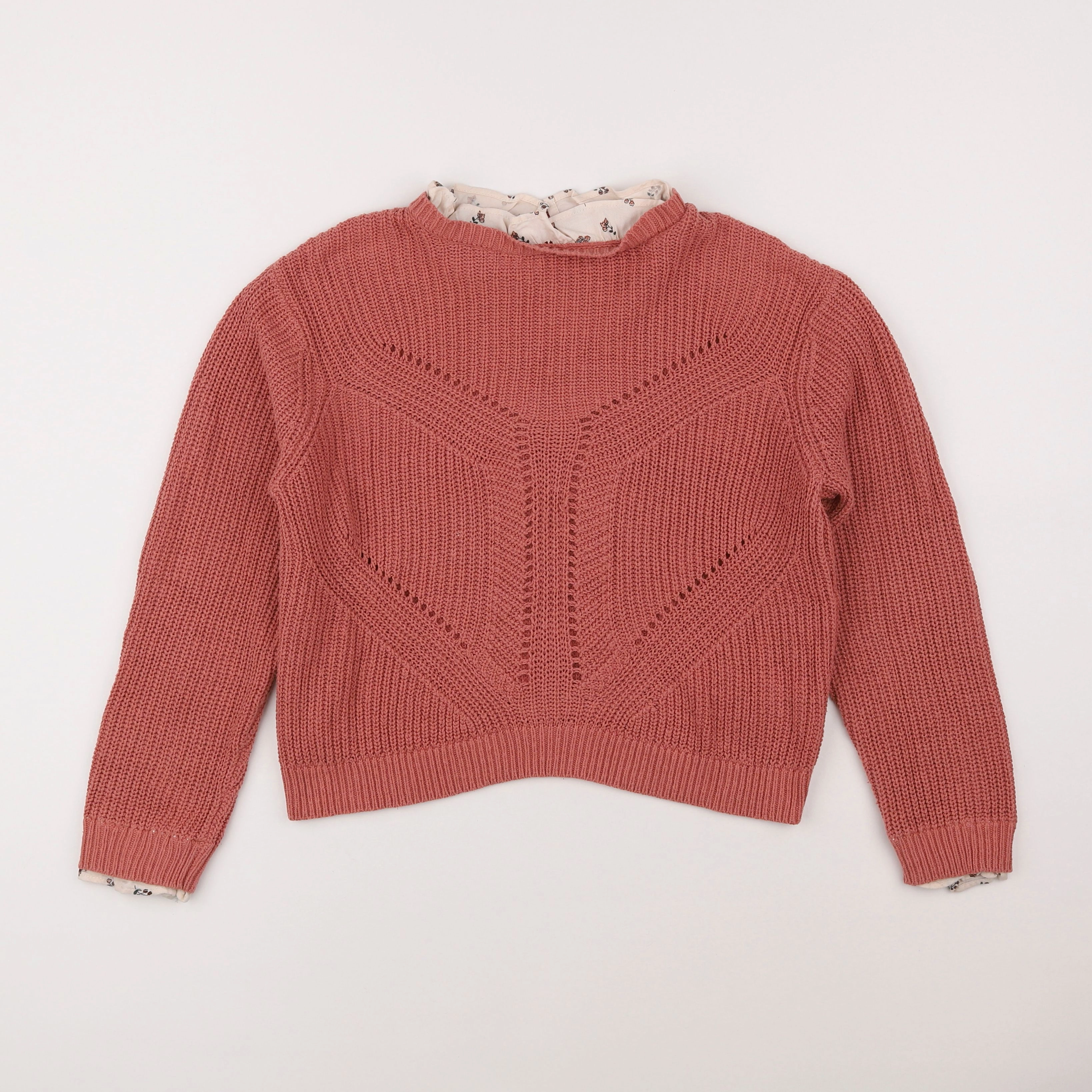 La Redoute - pull rose - 10 ans