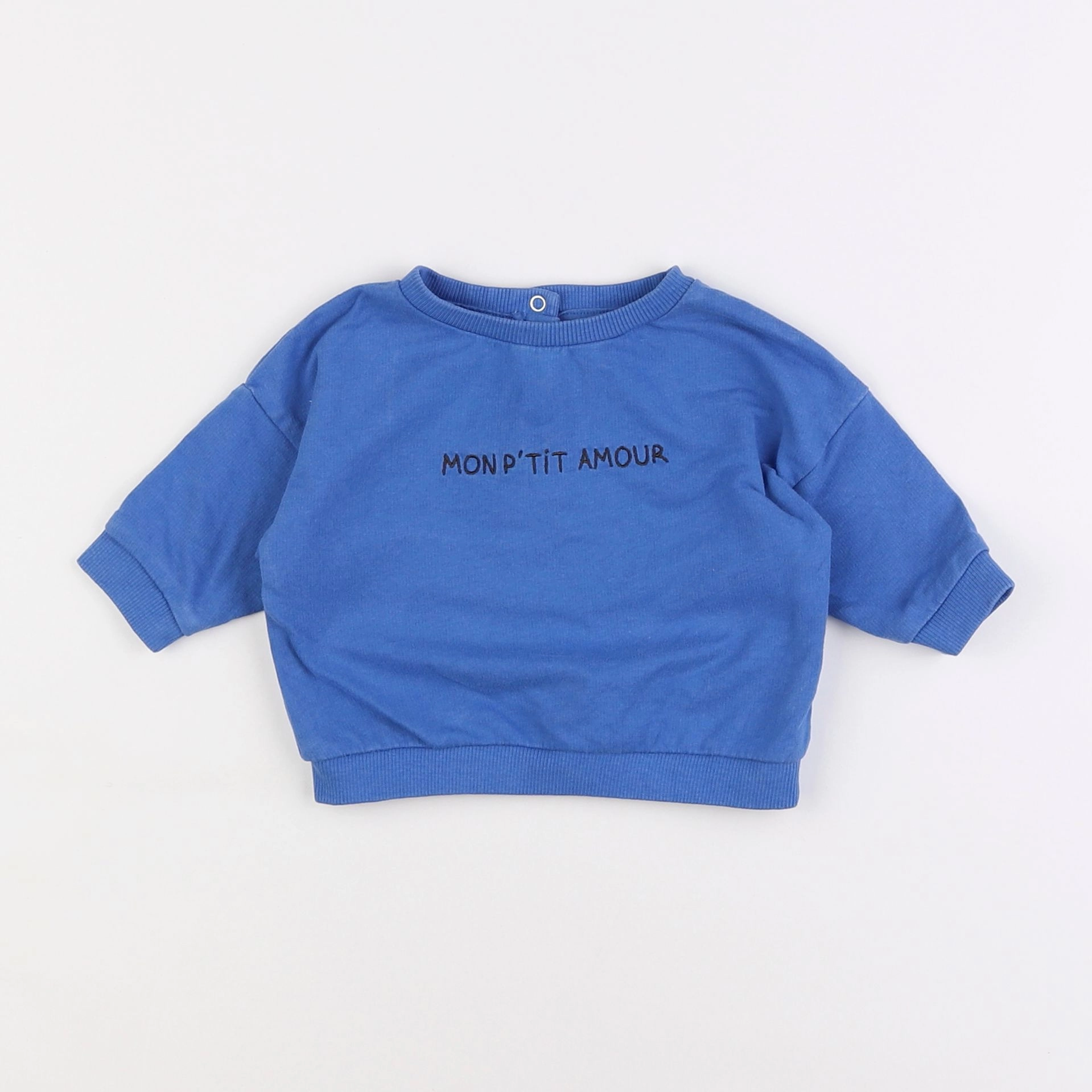 Vertbaudet - sweat bleu - 3 mois