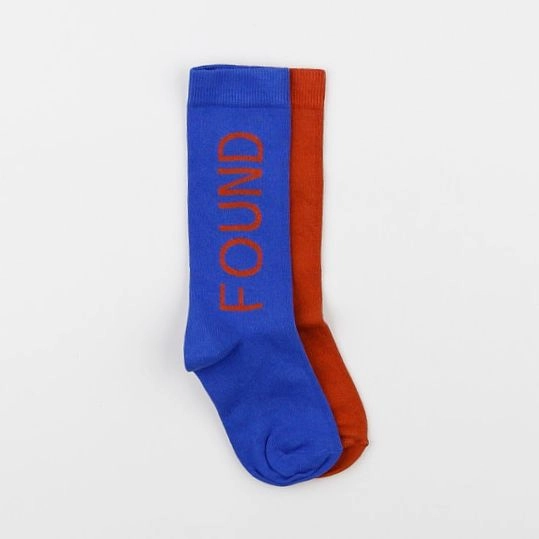 Wynken - Chaussettes Lost Found Marron Bleu - 6 ans