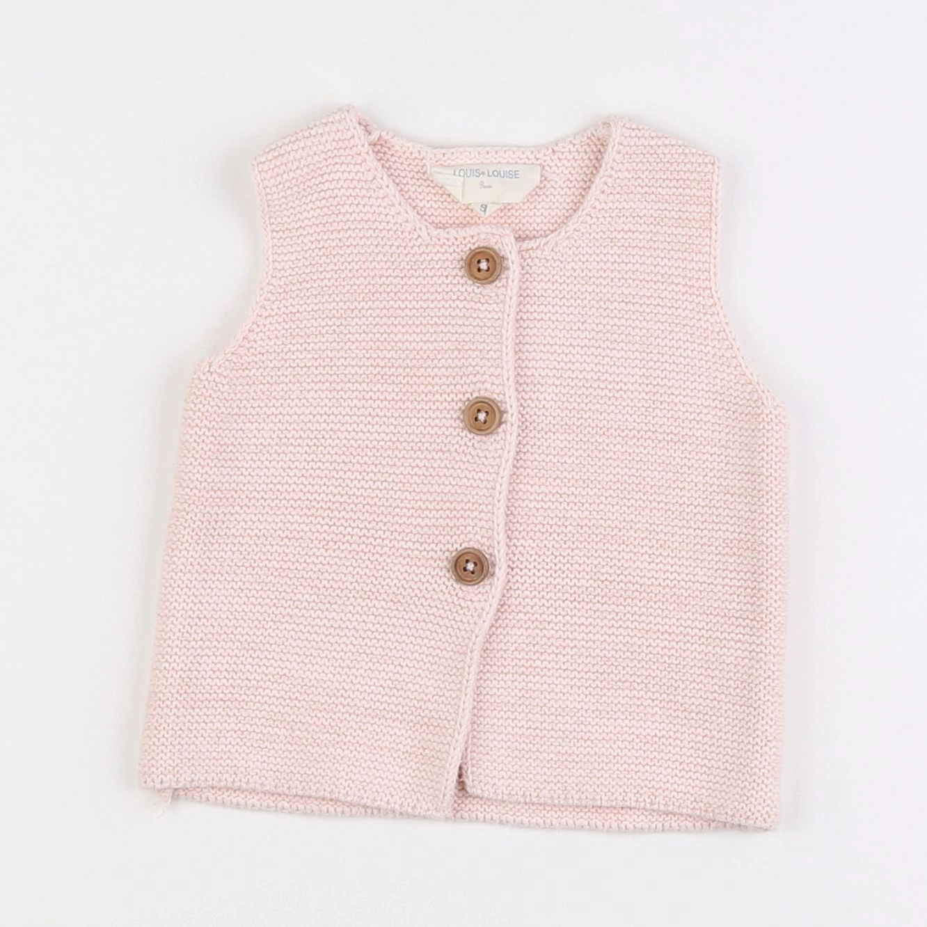 Louis Louise - gilet rose - 12/18 mois