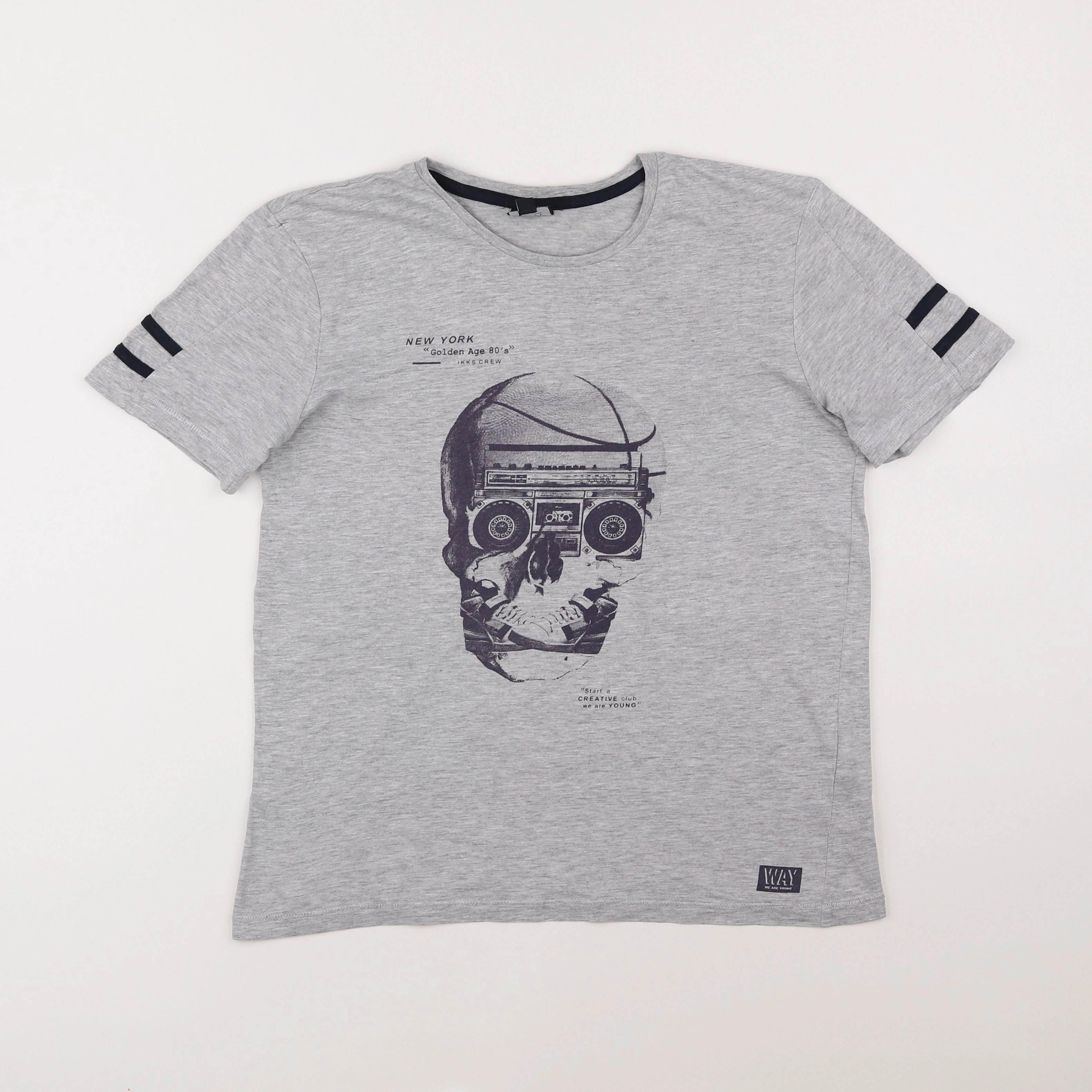 IKKS - tee-shirt gris - 14 ans