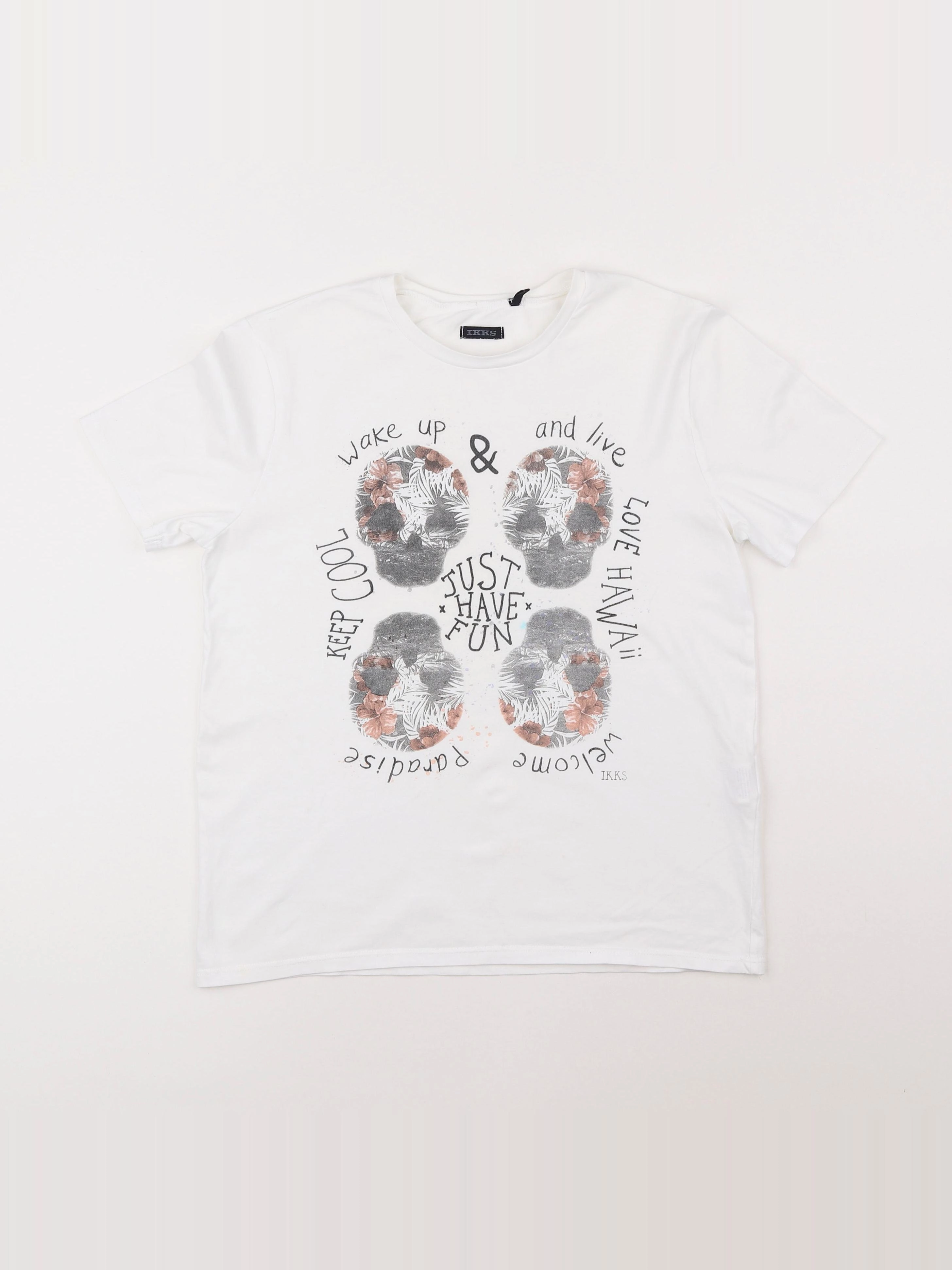 IKKS - tee-shirt multicolore - 12 ans