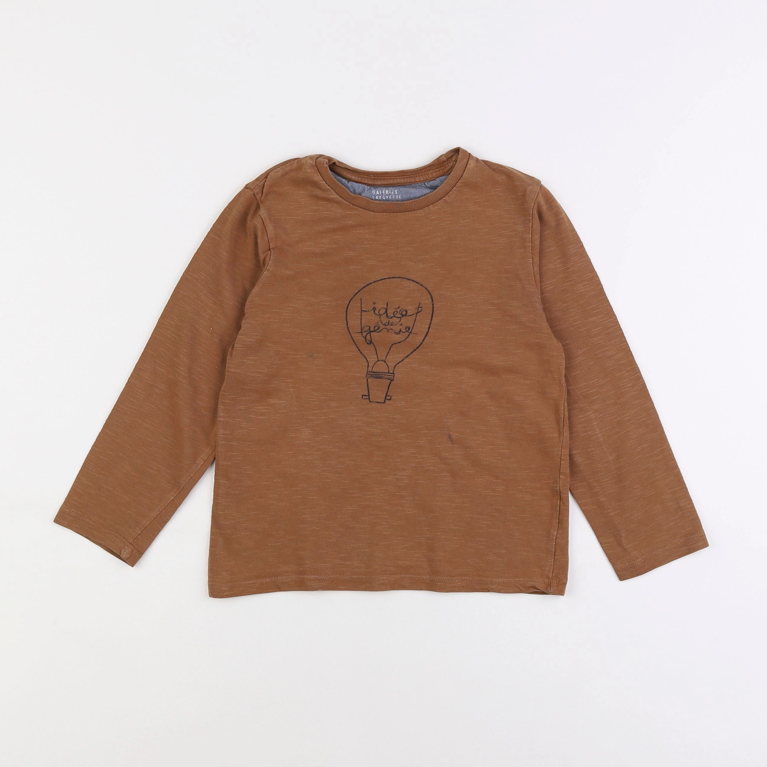 Galeries Lafayette - tee-shirt marron - 6 ans