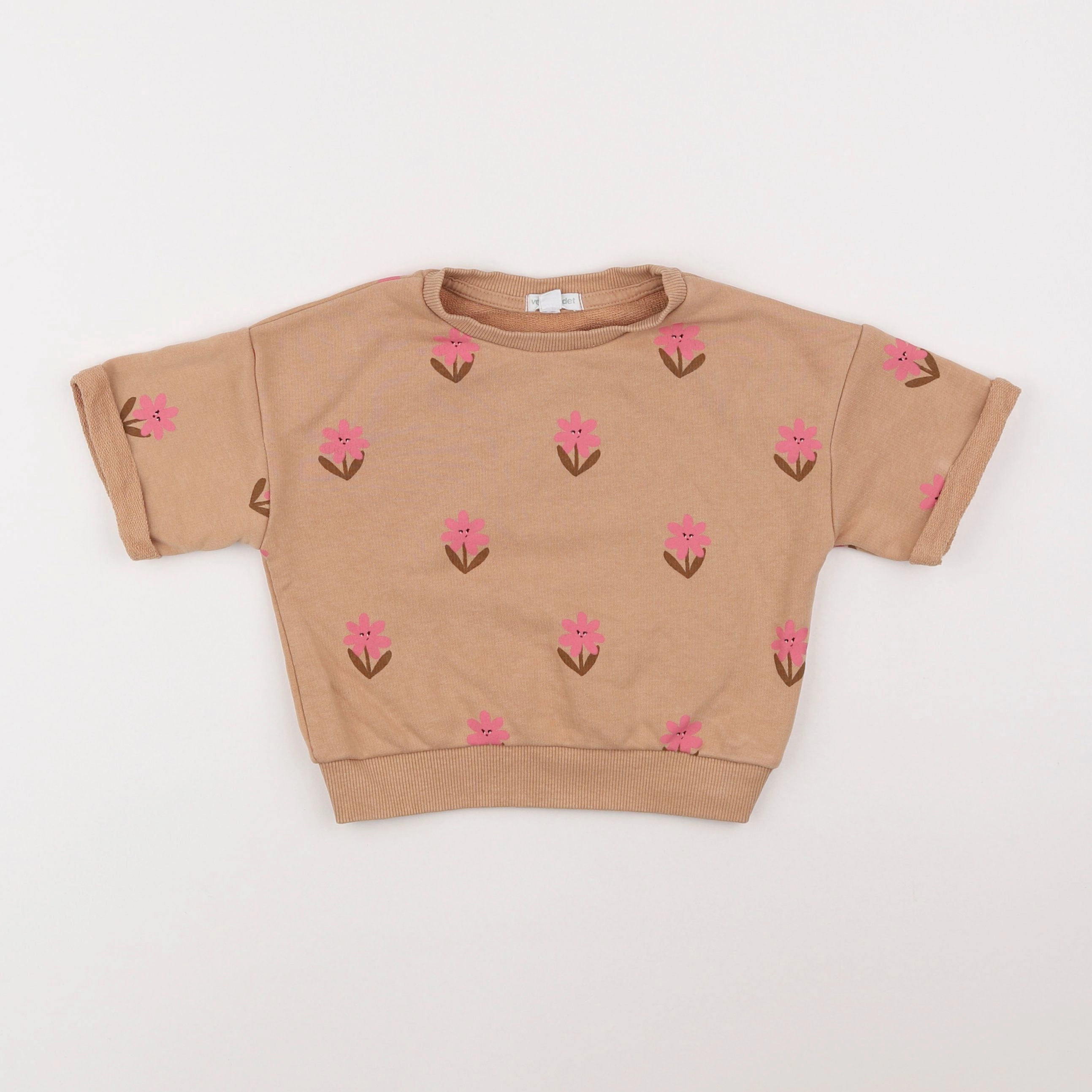 Vertbaudet - sweat beige - 5 ans