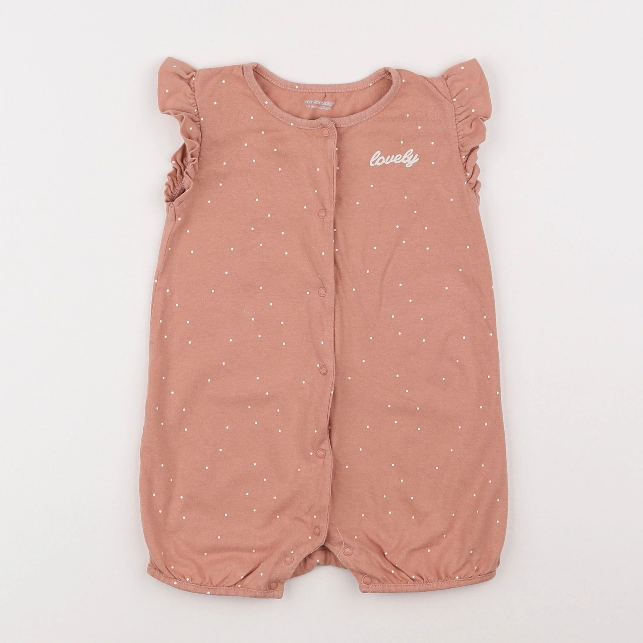 Vertbaudet - pyjama coton rose - 2 ans