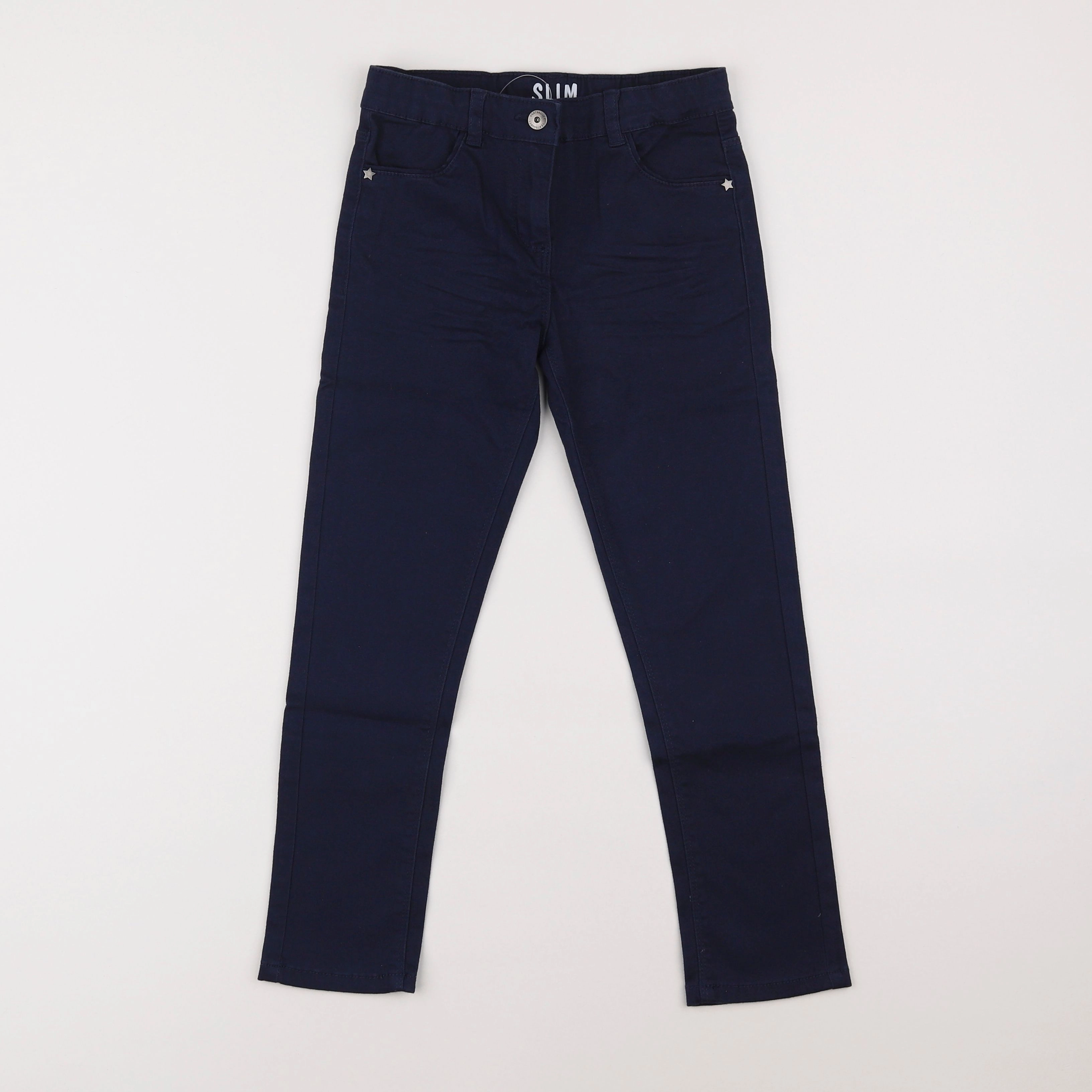 Vertbaudet - pantalon bleu - 7 ans