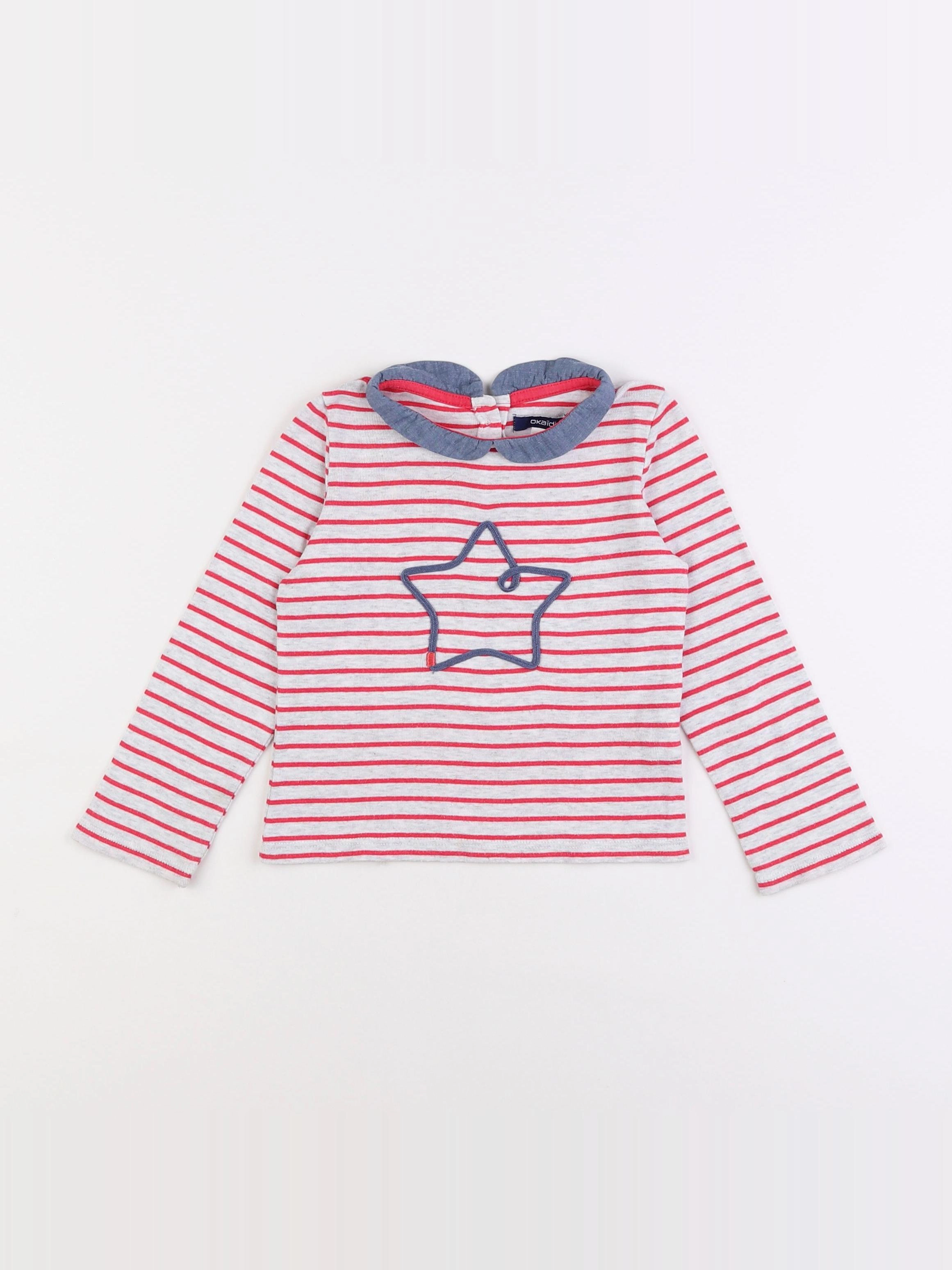 Okaidi - tee-shirt rose - 3 ans