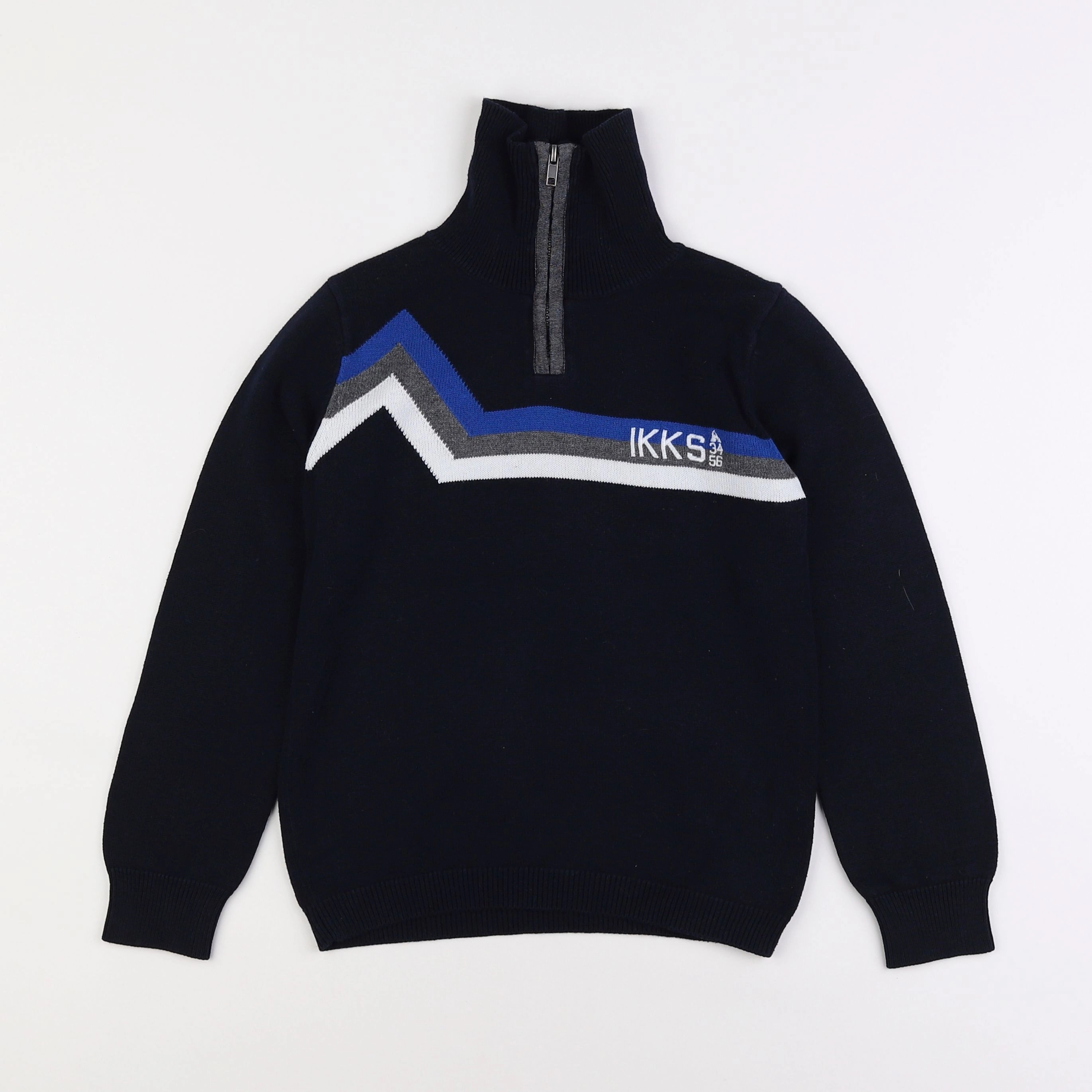 IKKS - pull bleu - 8 ans