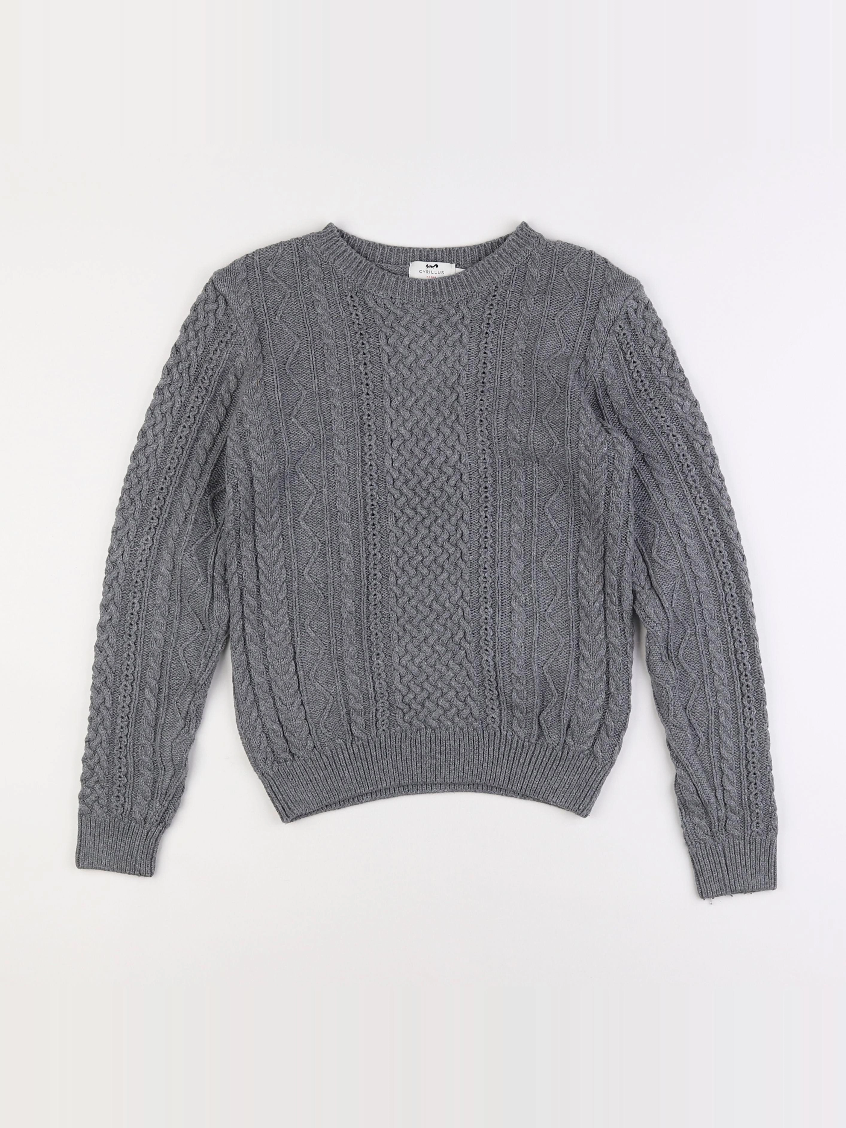 Cyrillus - pull gris - 10 ans